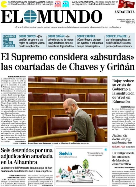 26 de junio de 2015: Chaves y Grin, ante el Supremo.EL MUNDO