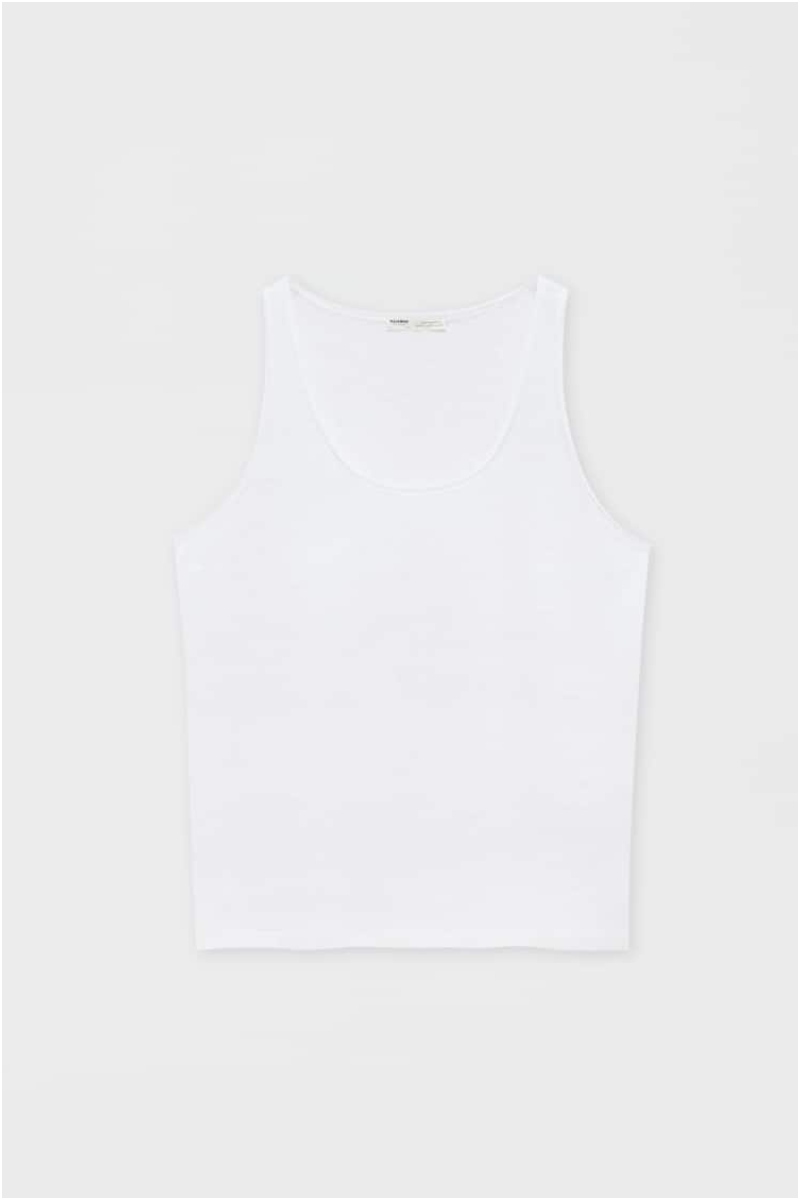 ALT: Camiseta de tirantes de lino de Pull&Bear