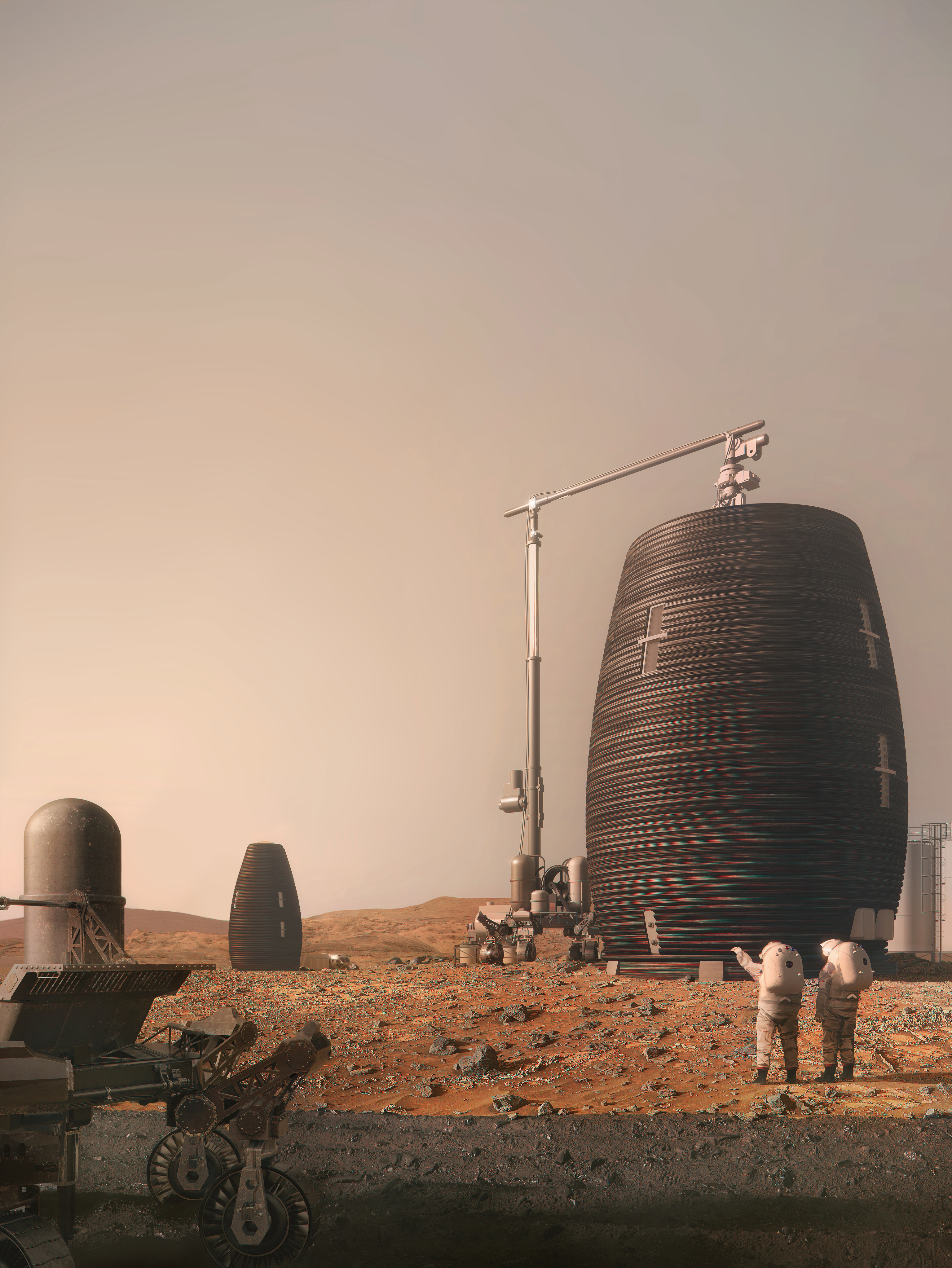 Imagen del habitat marciano Marsha, con el que la empresa AI SpaceFactory ganó uno de los premios del proyecto 3D Printet Habitat de la Nasa.