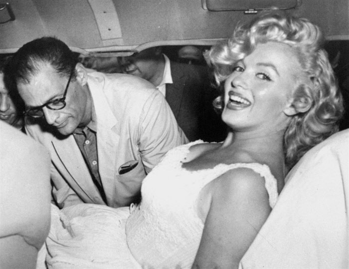 Monroe y su marido, Arthur Miller.