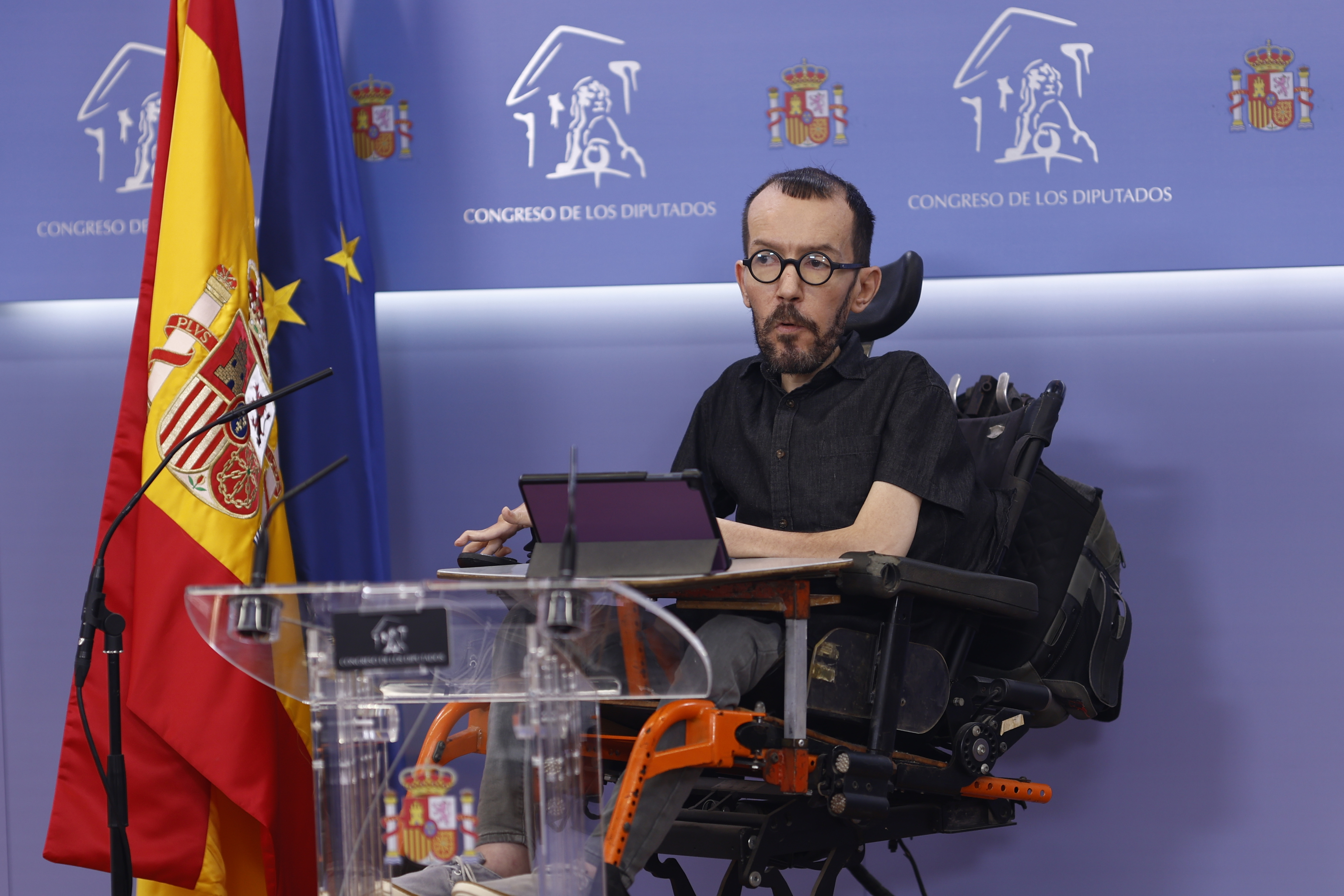 El portavoz parlamentario de Podemos, Pablo  Echenique.