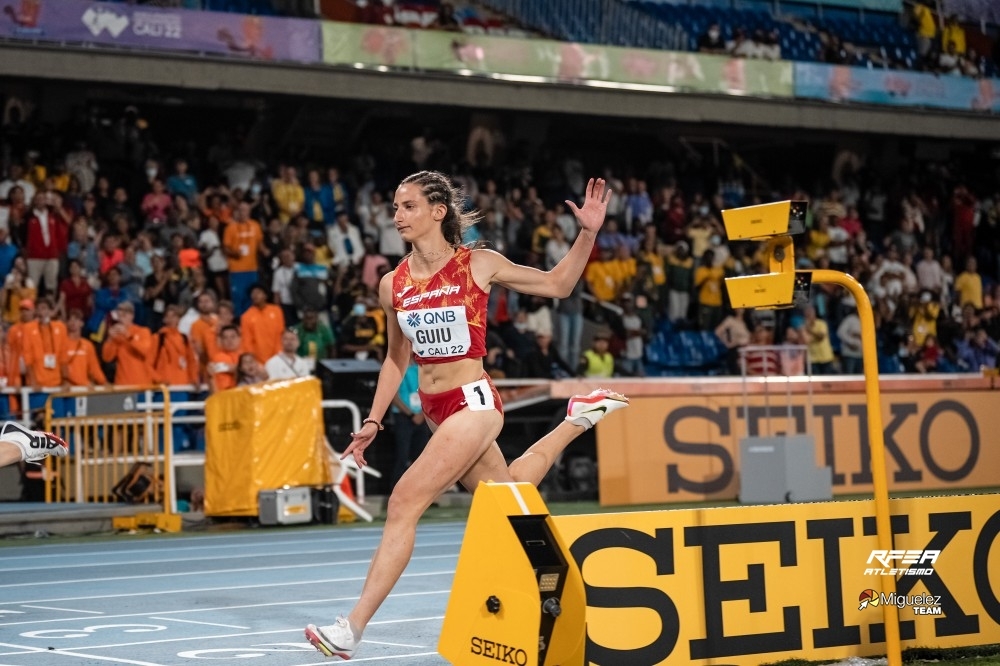 Elena Guiu, en la final de los 100 metros.