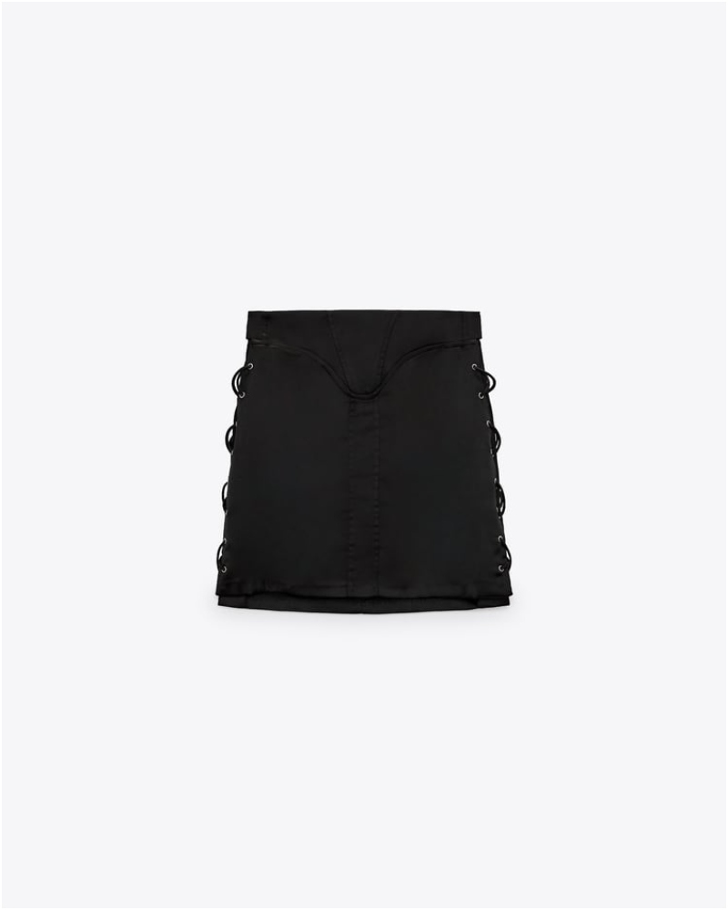ALT: Falda corsetera satinada de Zara