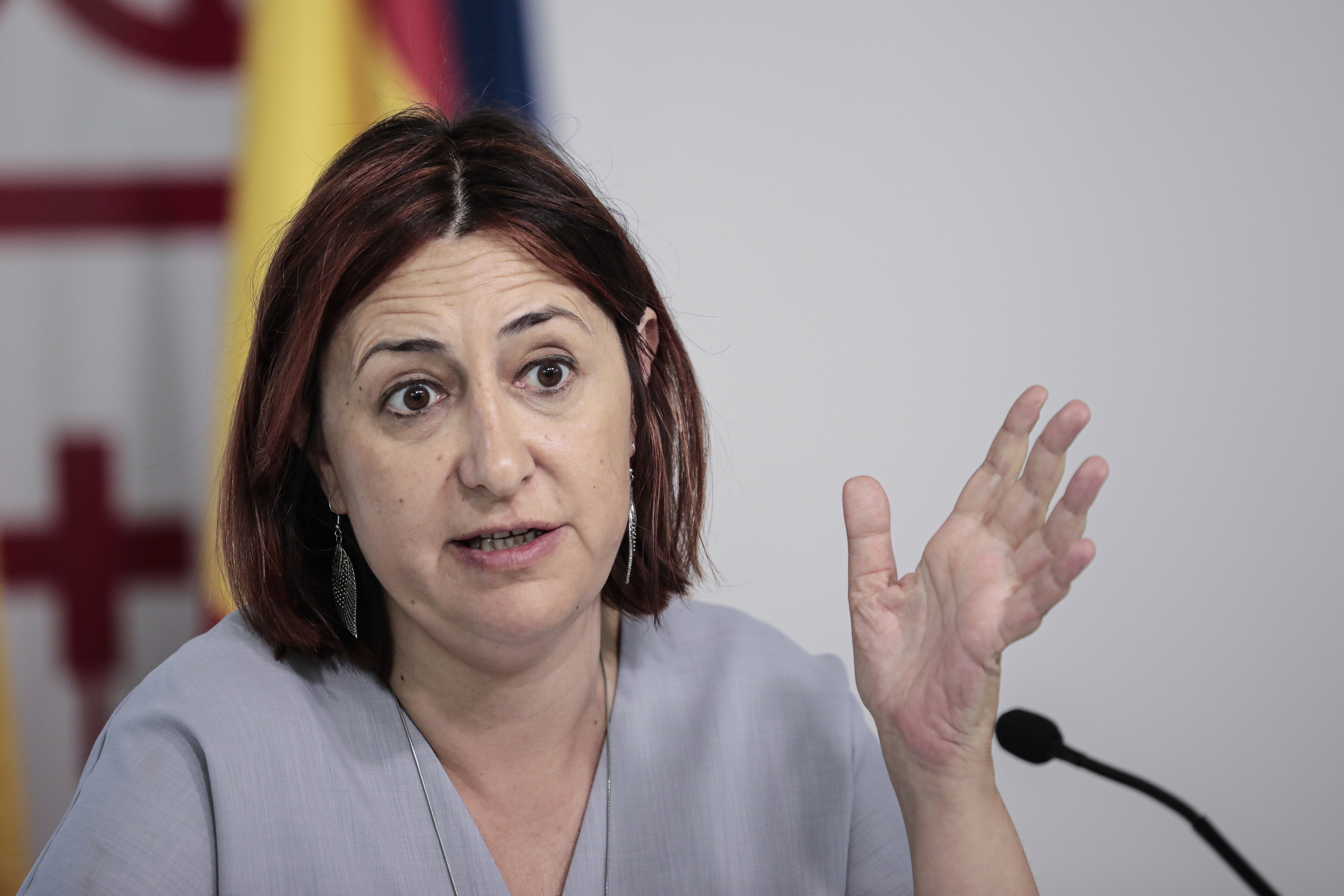 La consellera de Transparencia, Rosa Pérez, que ayer ejerció de portavoz del Consell.