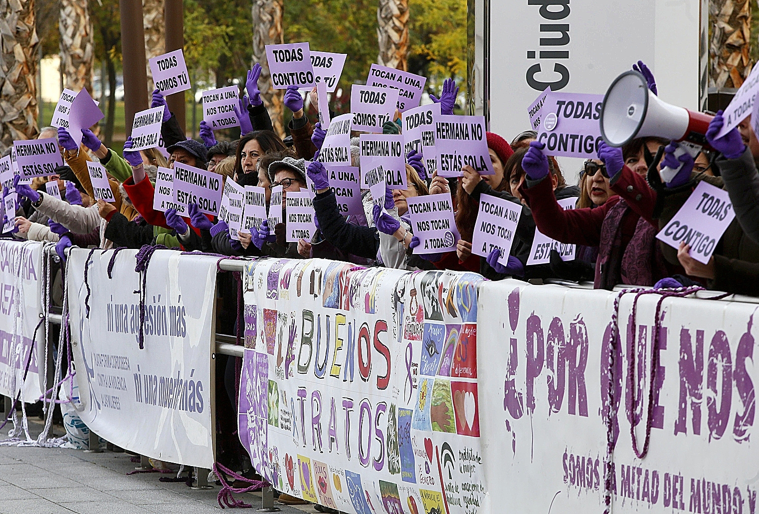 Manifestación en Córdoba en apoyo a la víctima que denunció los abusos de 'La Manada'.