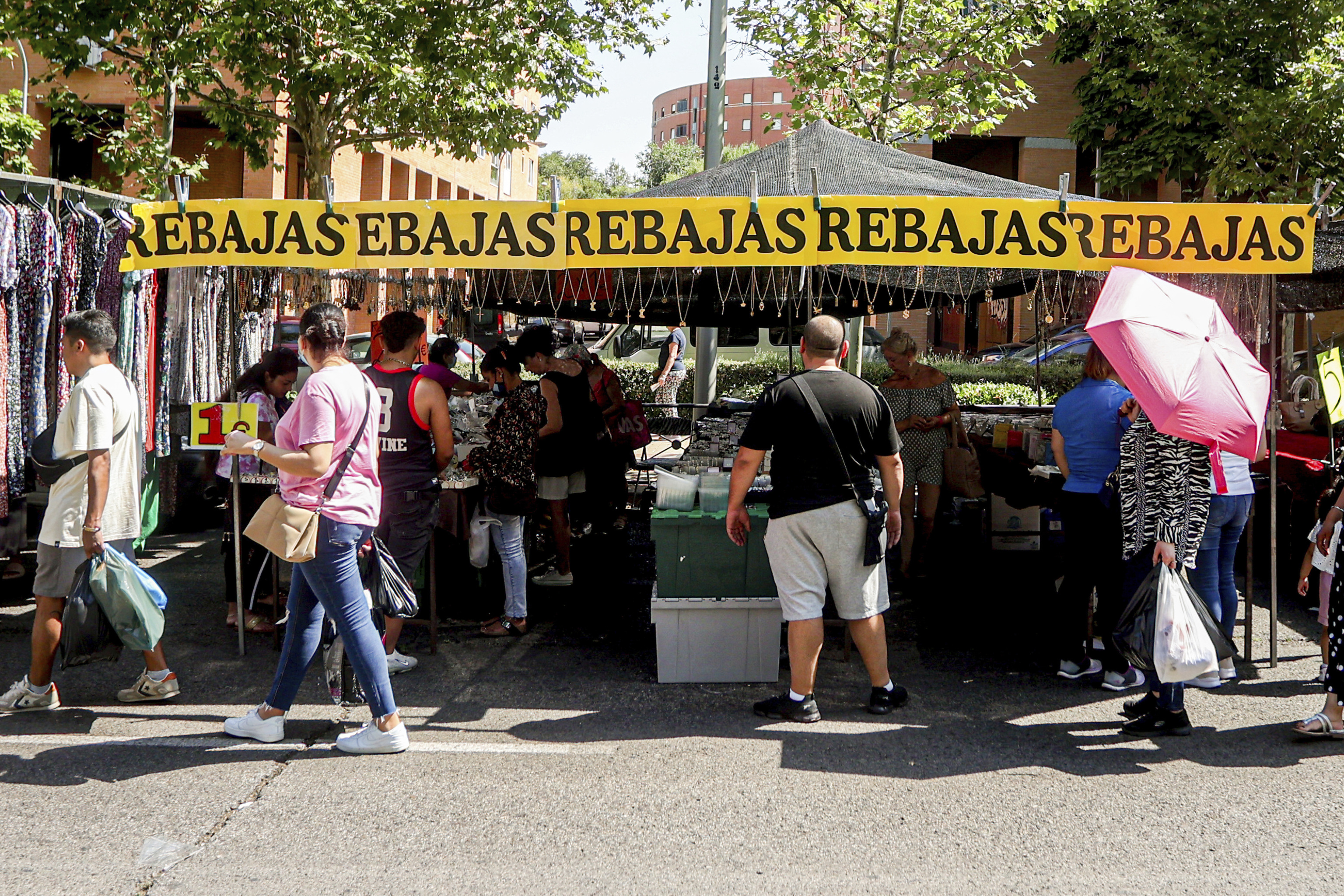 Imagen de un mercado en el distrito de Tetuán (Madrid)