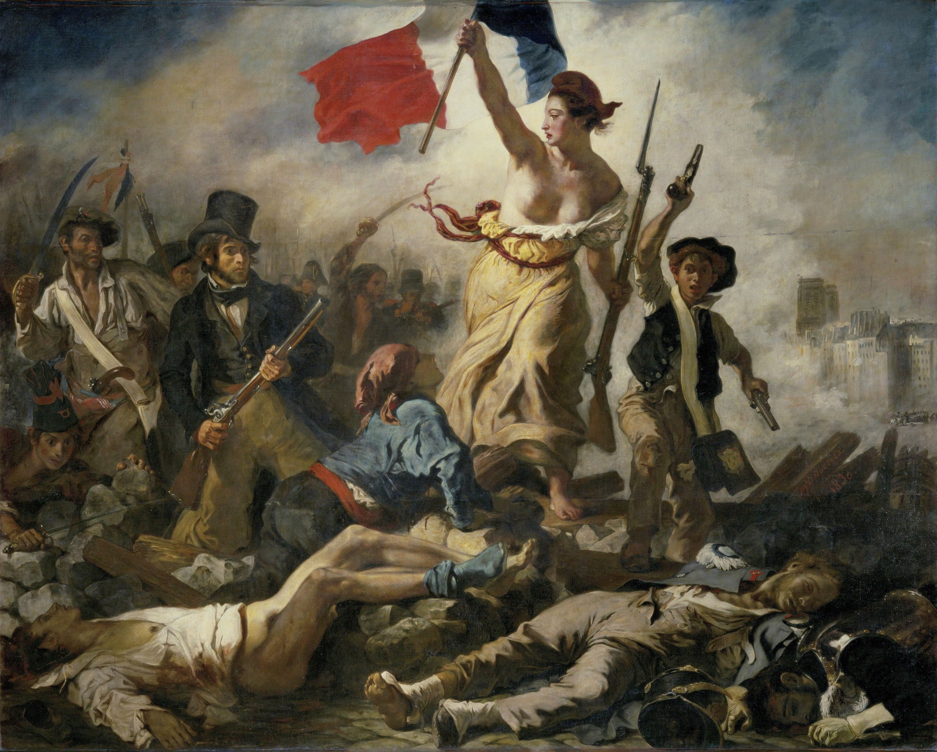 En contra de la creencia popular, 'La libertad guiando al pueblo' celebra la revolución de 1830