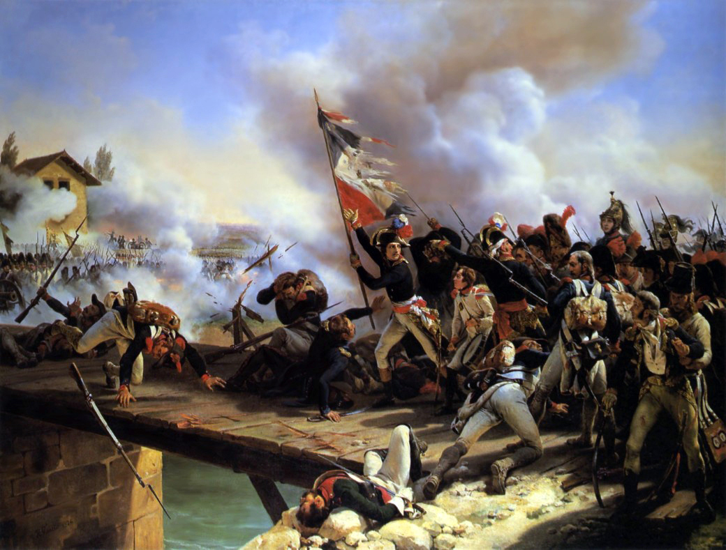 La batalla del puente de Arcole, de Horace Vernet.