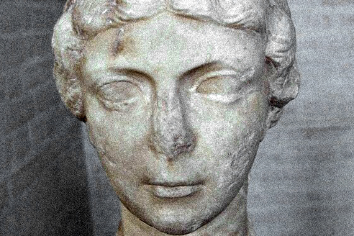 El busto de Antonia Minor recuperado.