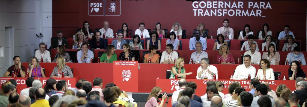 Una reunión de la Ejecutiva del PSOE.