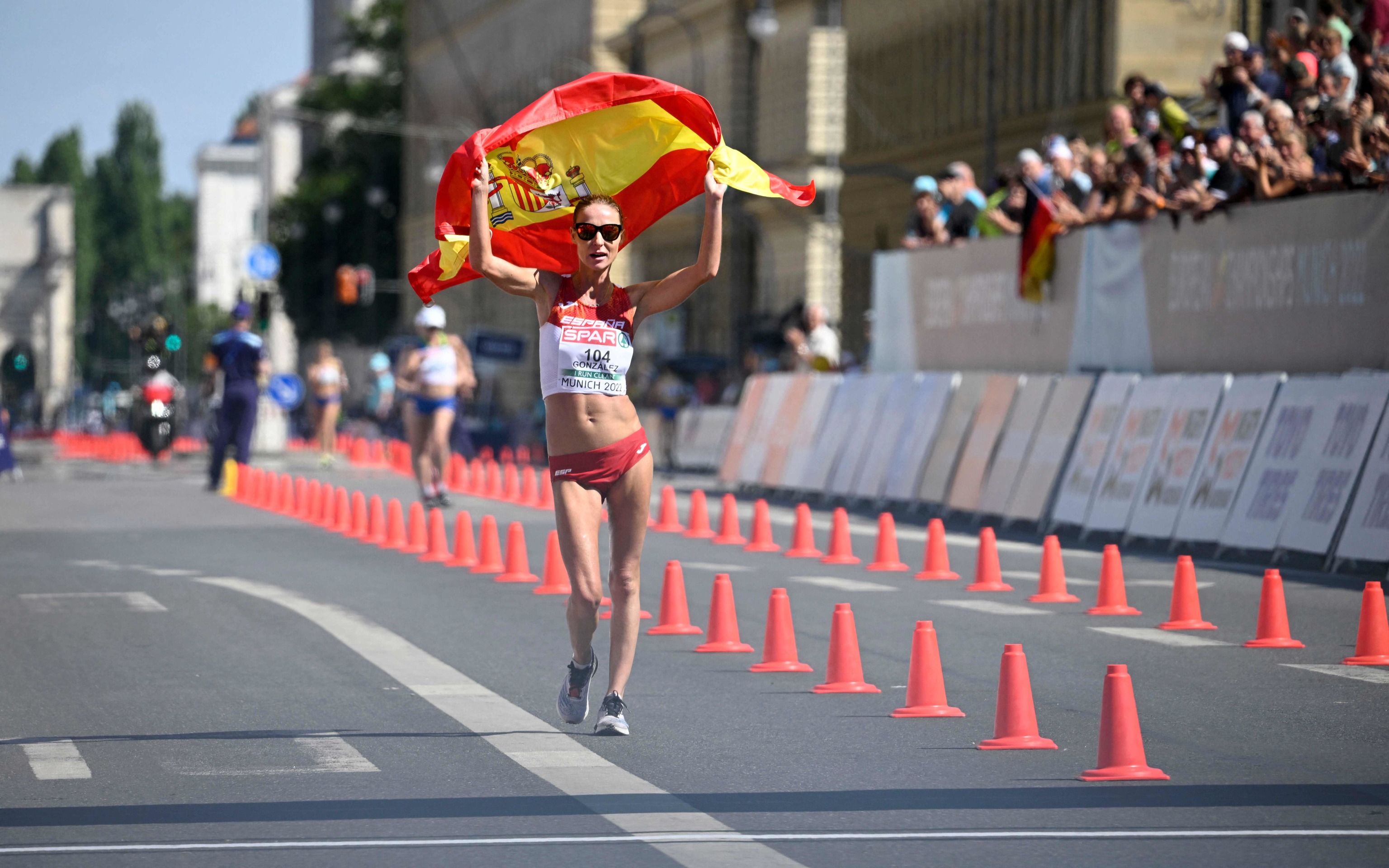Raquel González, plata en los 35 kilómetros marcha.