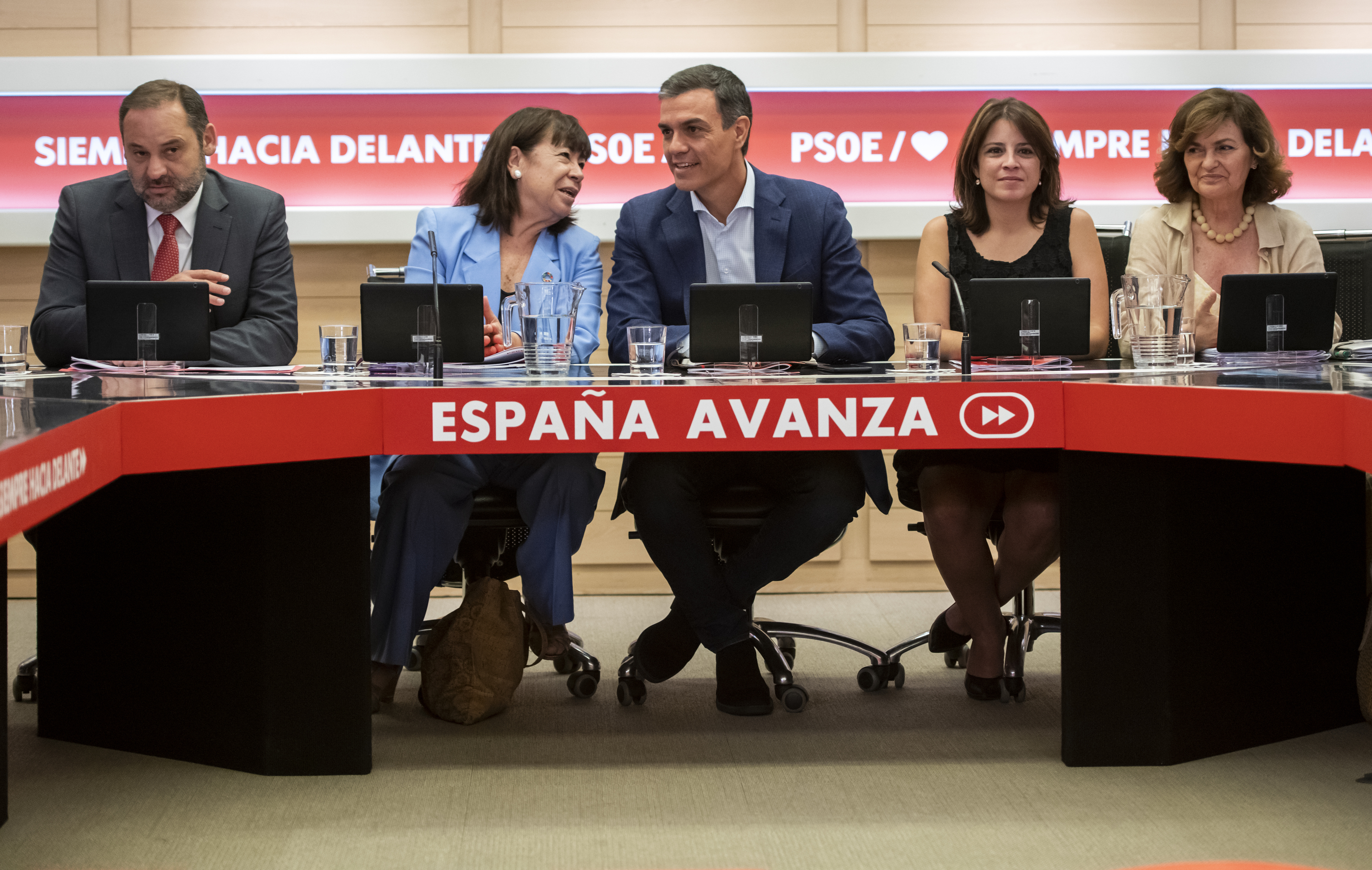 Sánchez, en una Ejecutiva del PSOE.