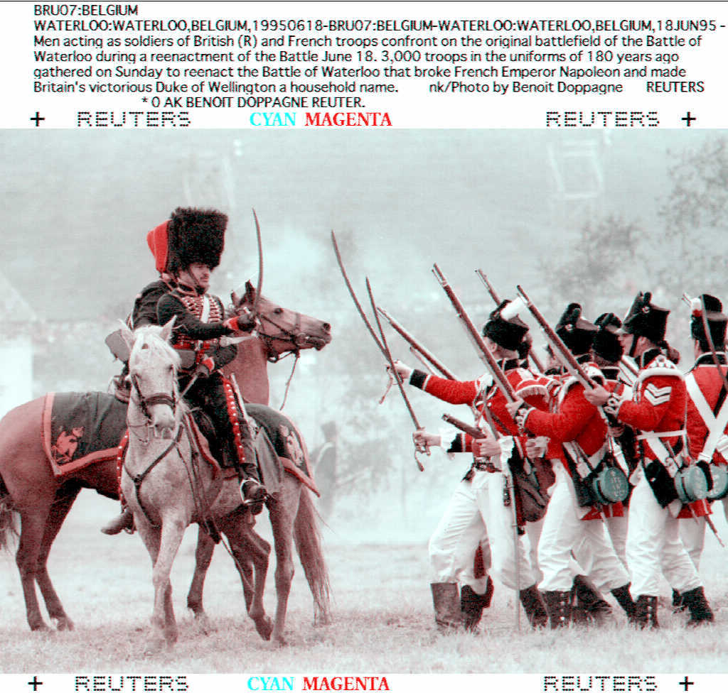 Representación de la Batalla de Waterloo.