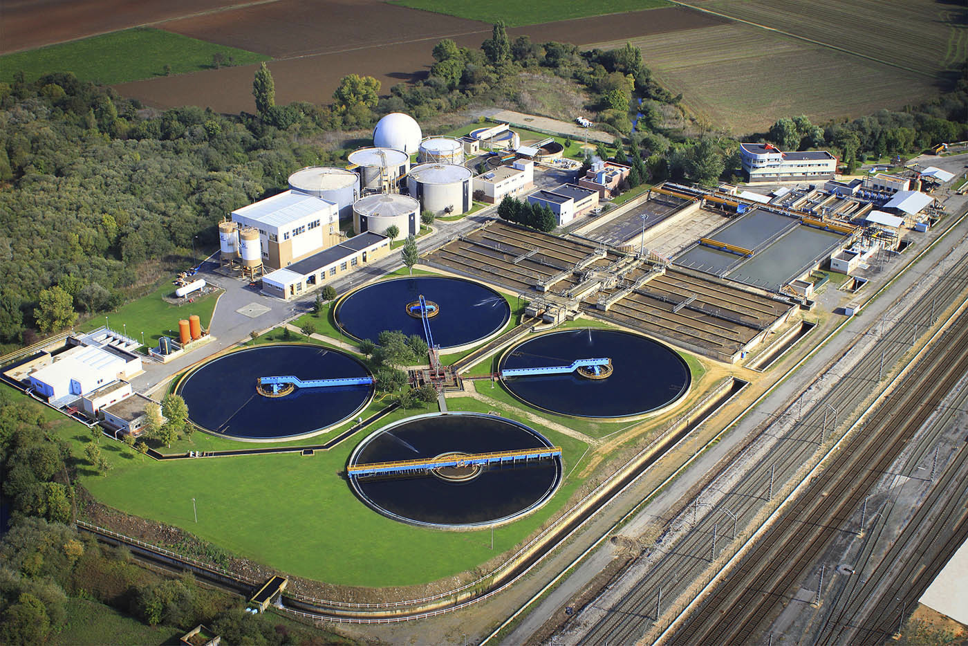 Estacin Depuradora de Aguas Residuales (EDAR) de Crispijana (Vitoria), donde se han tomado las muestras para el estudio de farmacontaminacin de la UPV.