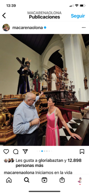 Macarena Olona, en la catedral de Panam este verano.