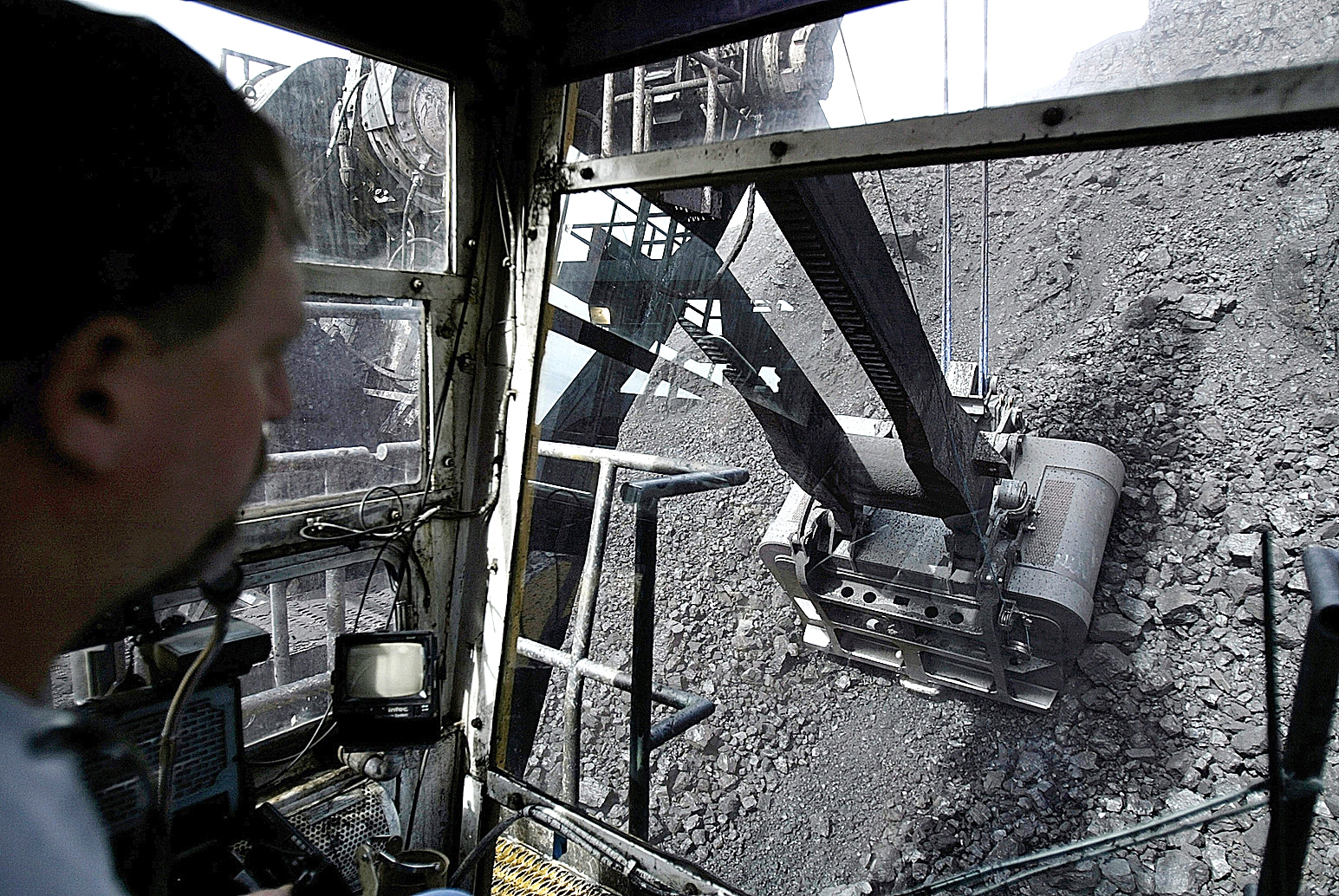 Uns escavadora en una mina de Gillette