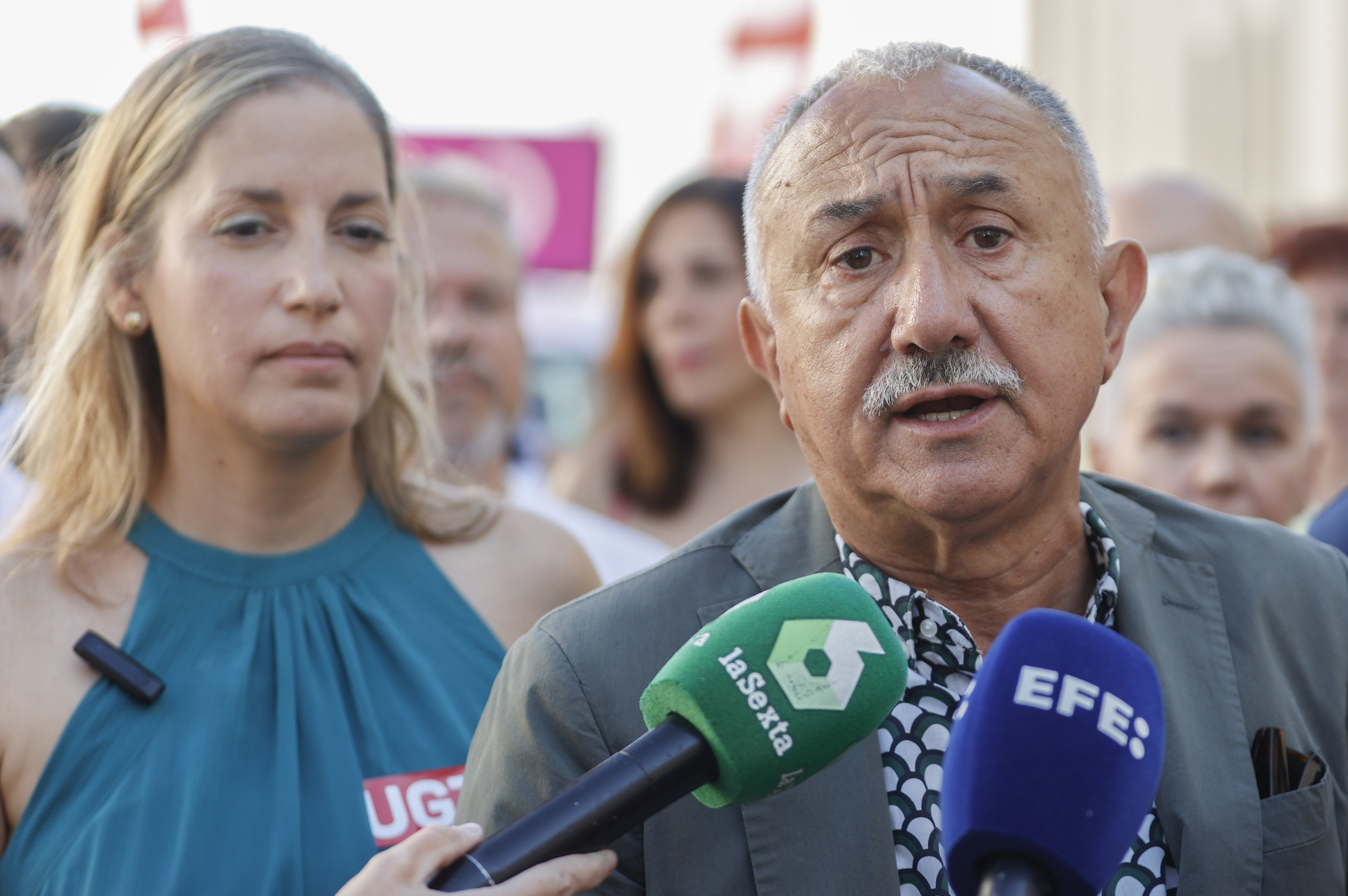 El secretario general de UGT, Pepe lvarez, en un encuentro con la prensa en Madrid.