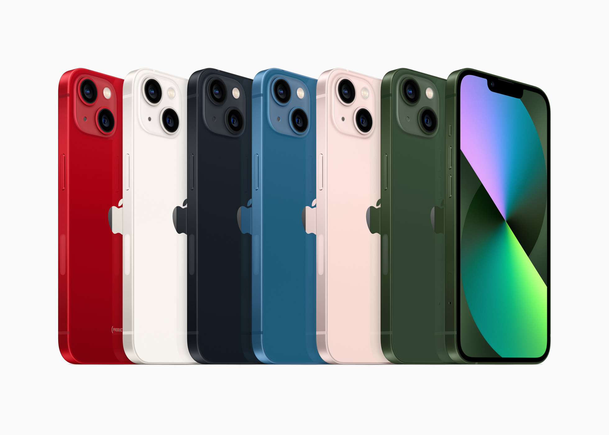 La generacin de terminales iPhone 13 y iPhone 13 mini en diferentes colores.