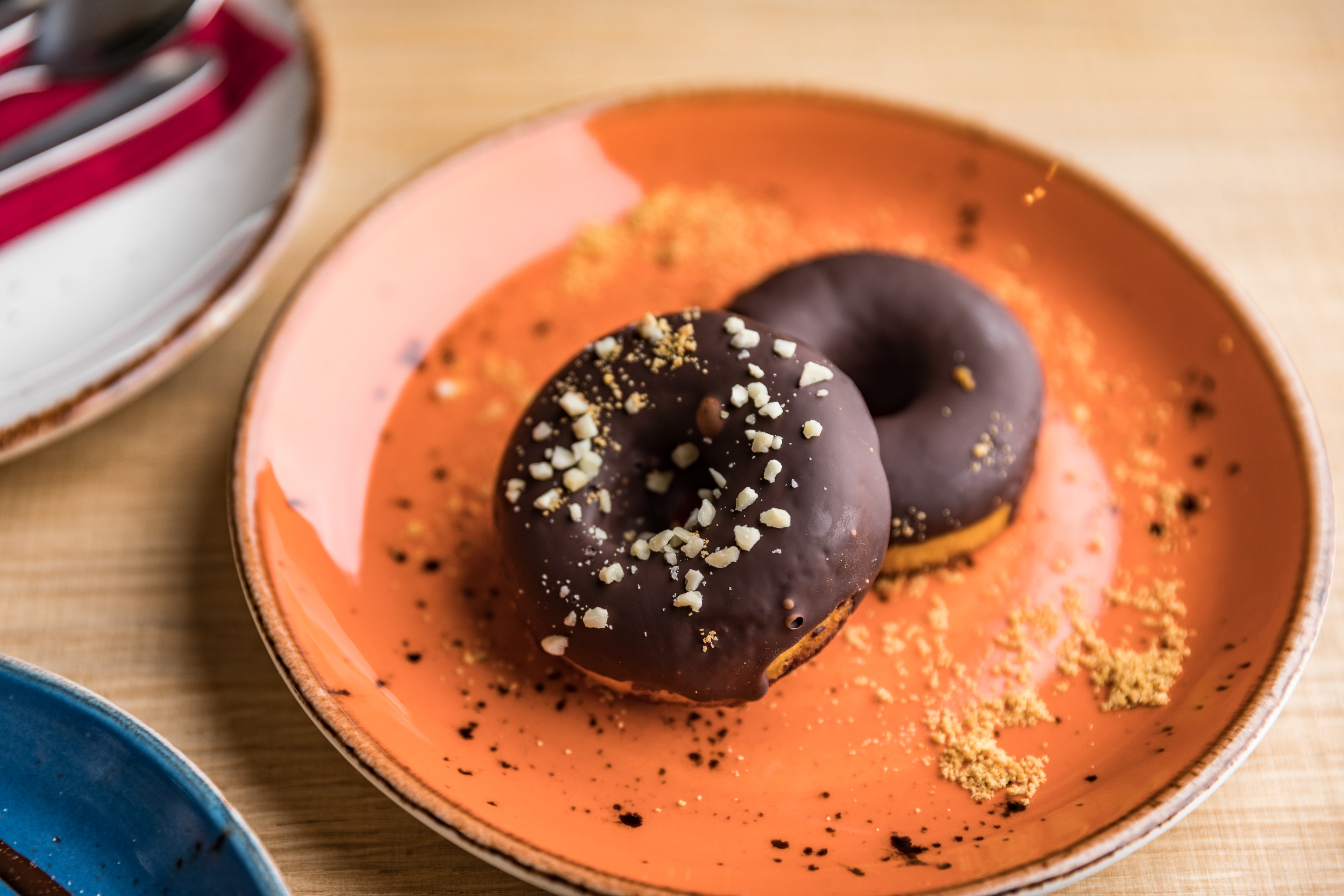 Los ya famosos donut de Zest son el postre estrella junto a la tarta de queso hecha con calabaza.