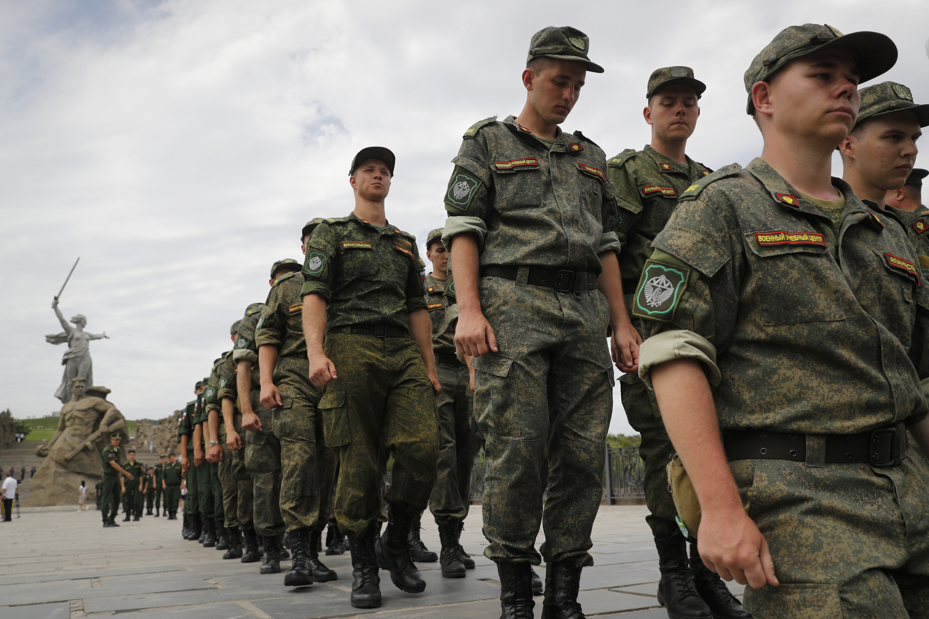 Soldados del ejrcito ruso en Volgogrado.