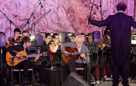 El maestro Manolo Sanlúcar, en su último concierto ofrecido en Nerja.