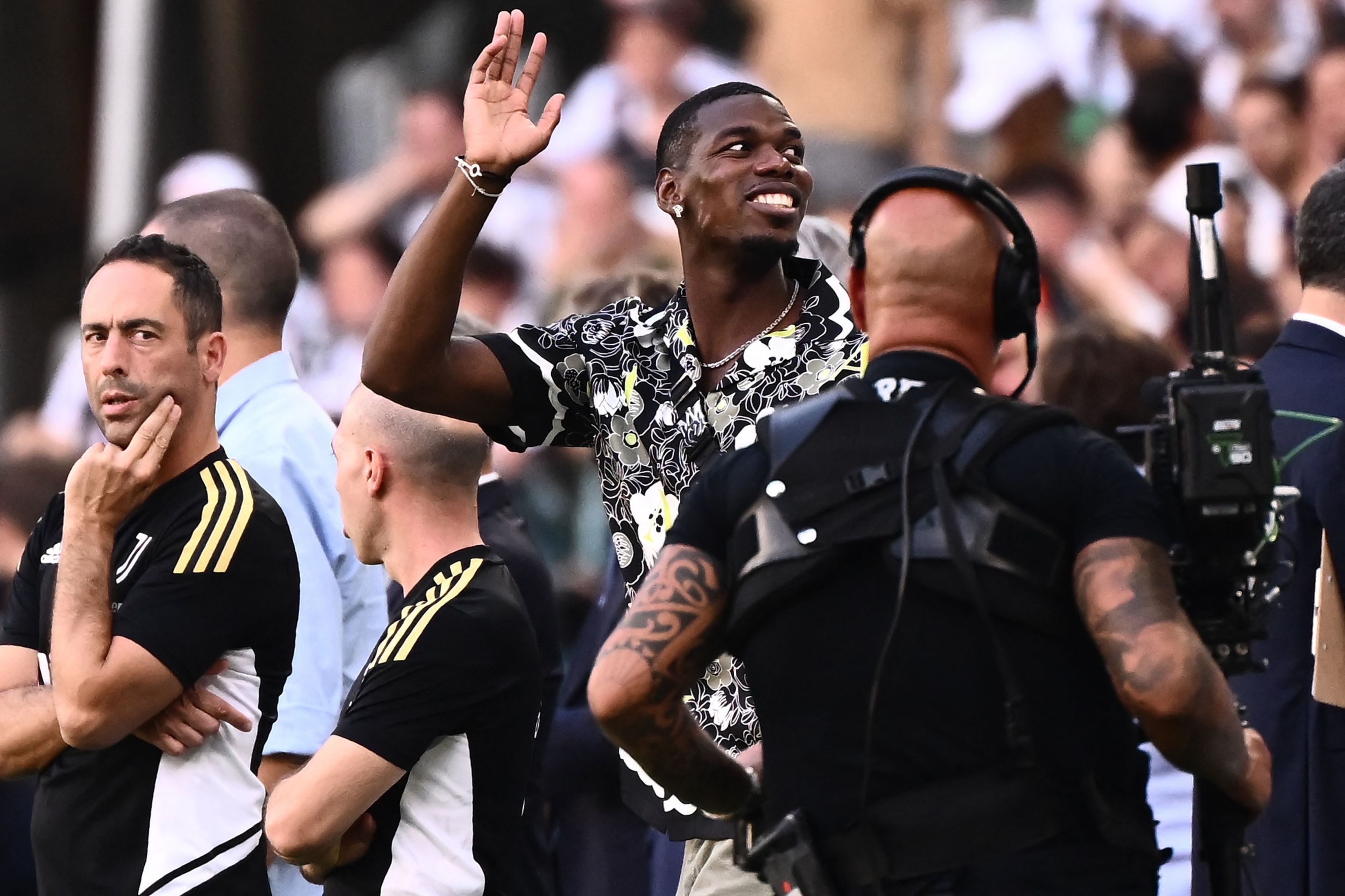 Pogba, durante un partido de la Juventus.