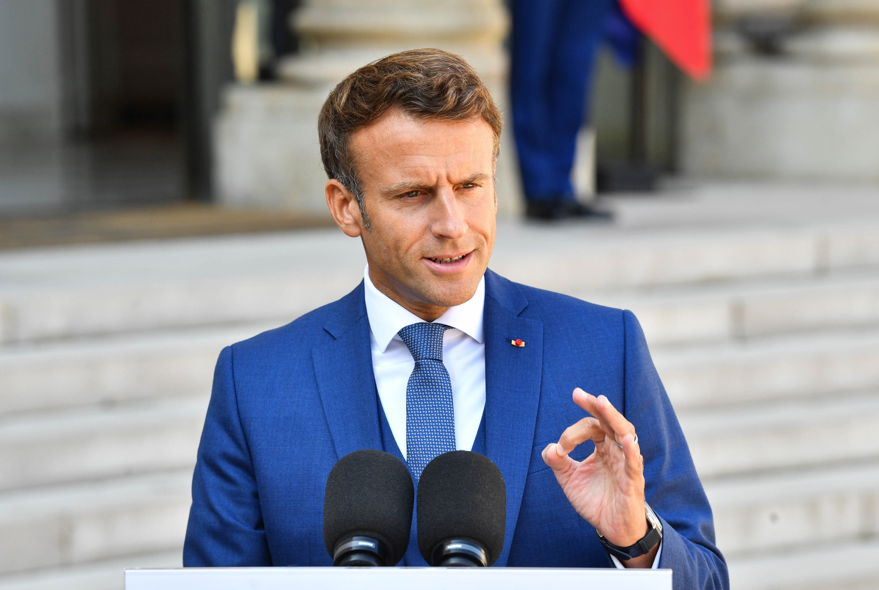 El presidente francs Emmanuel Macron, este lunes.