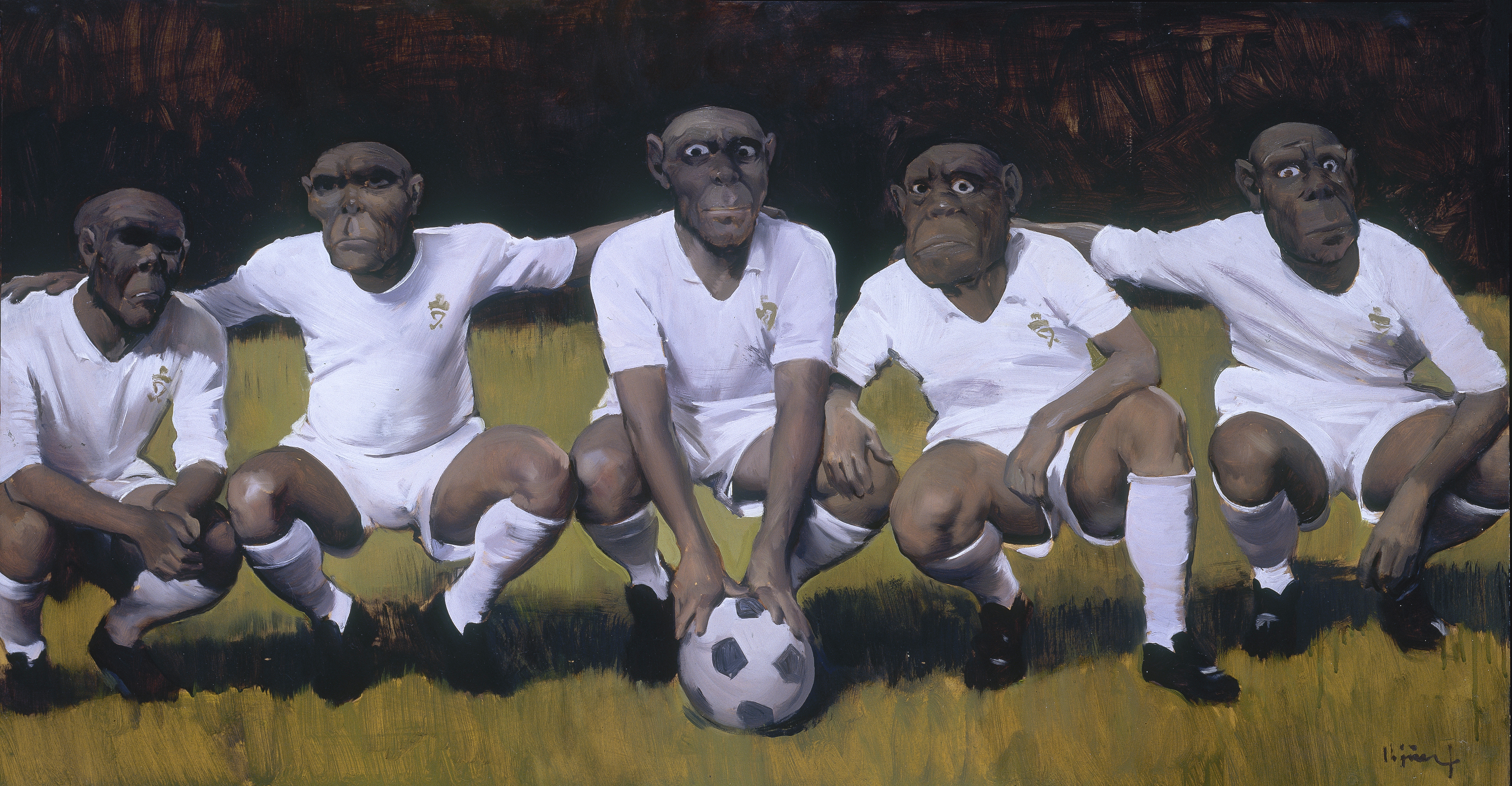 'Cinco futbolistas', de la serie 'Los putrefactos'.