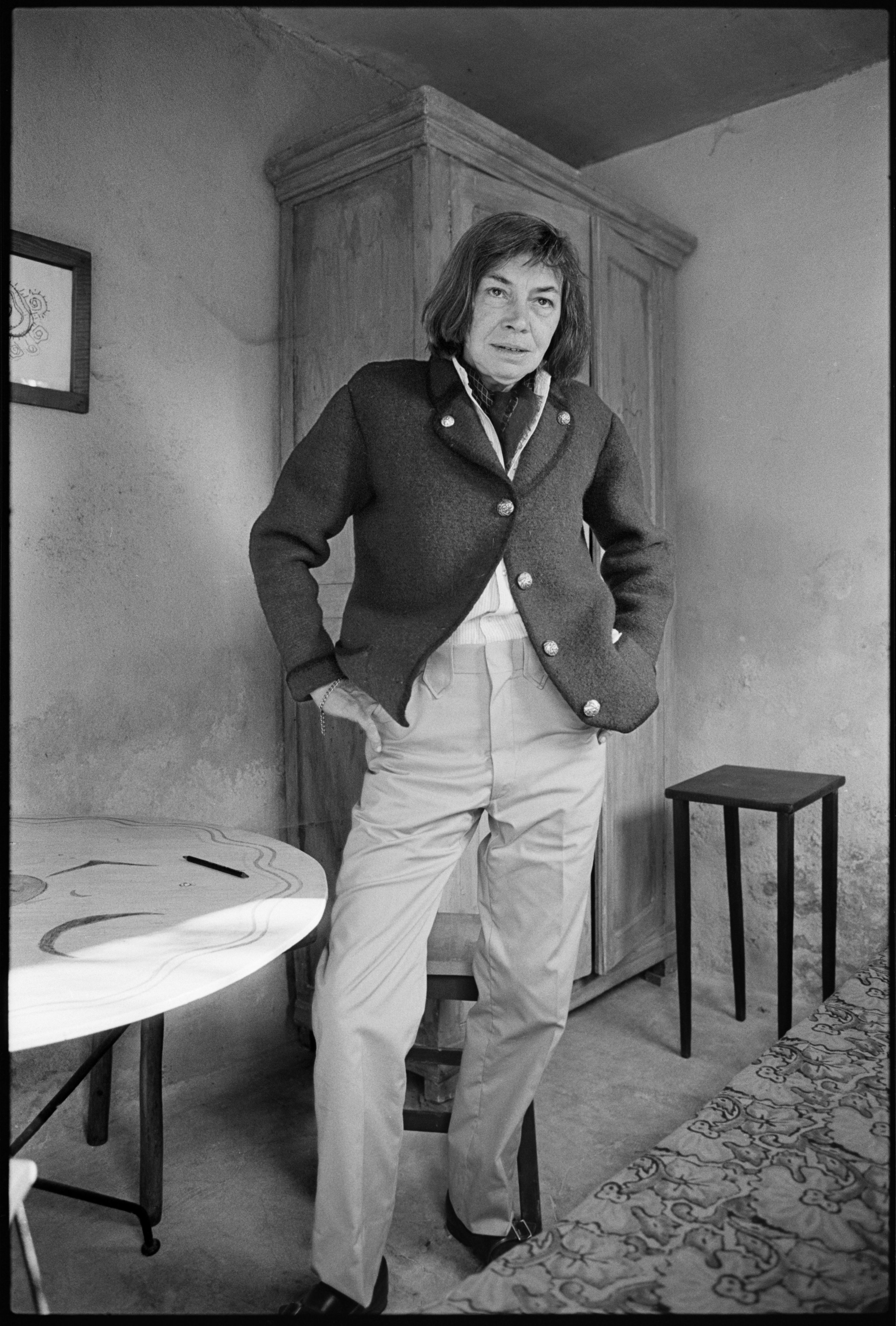 La escritora en Francia en 1976.