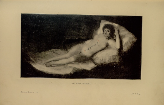 Sobre un grabado de Goya editado en 1929 alguien escribi CHOCHINA!.