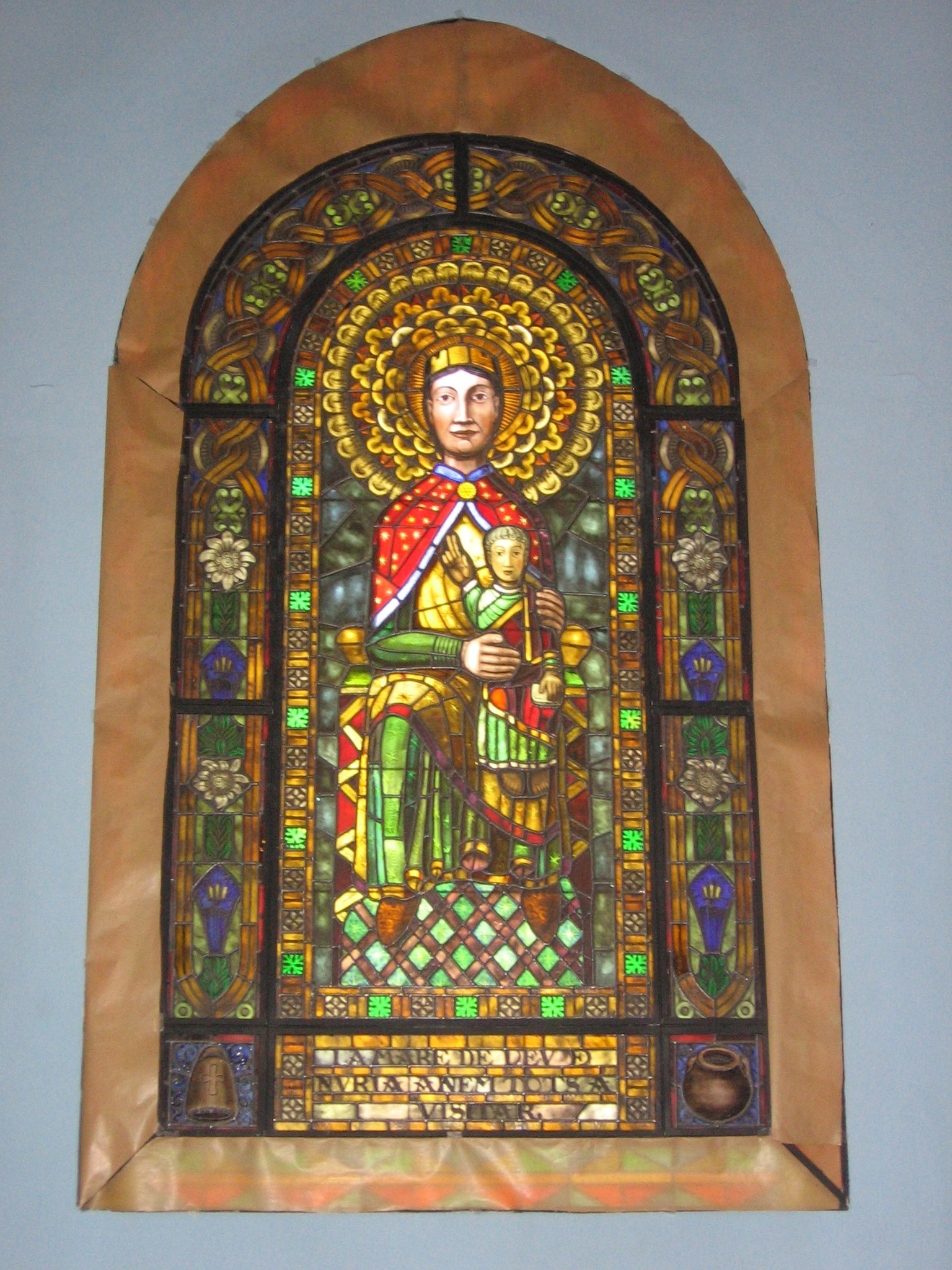 Vidriera Santuario de la Virgen de Nuria.