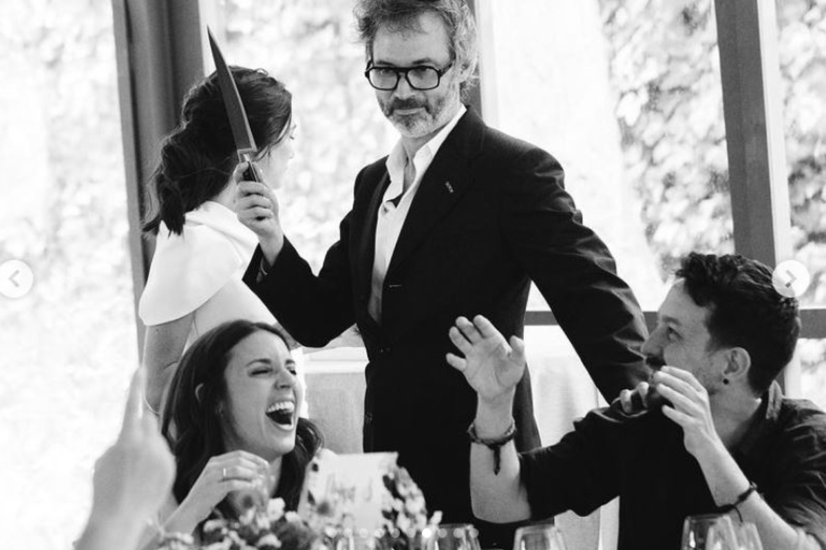 Pablo Iglesias e Irene Montero en la boda de Rhodes