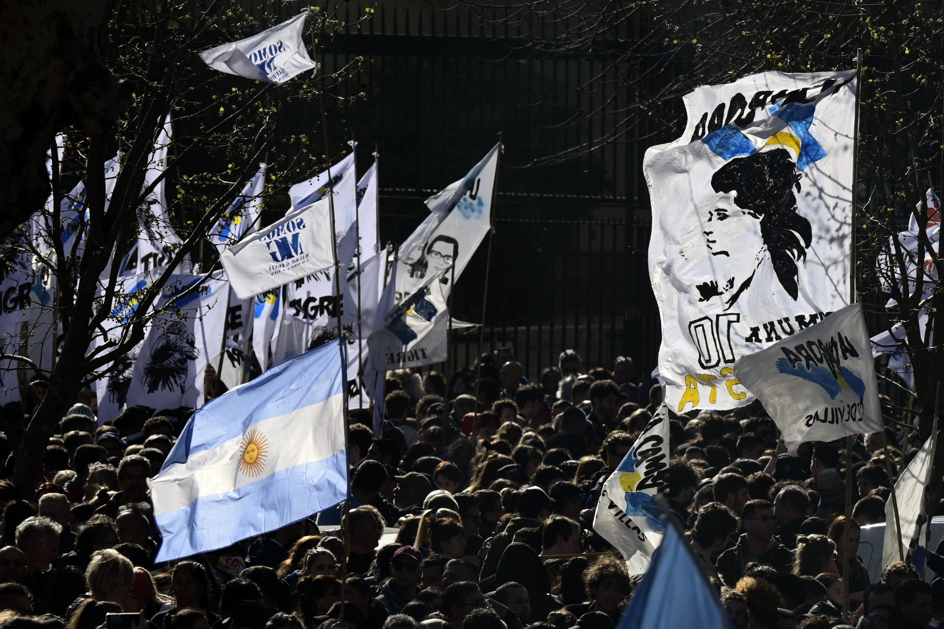 Simpatizantes de Cristina Kirchner en Buenos Aires, el 2 de septiembre.