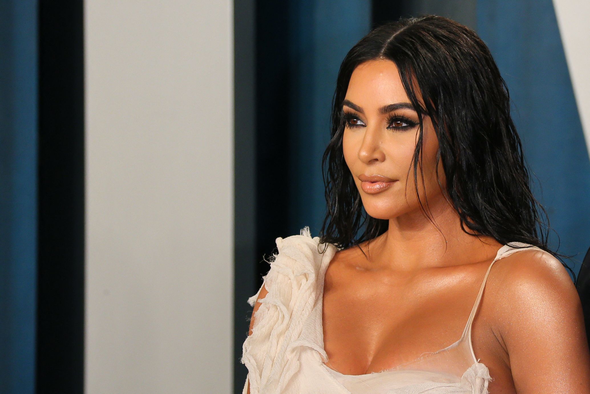 Kim Kardashian en una presentacin en 2020.