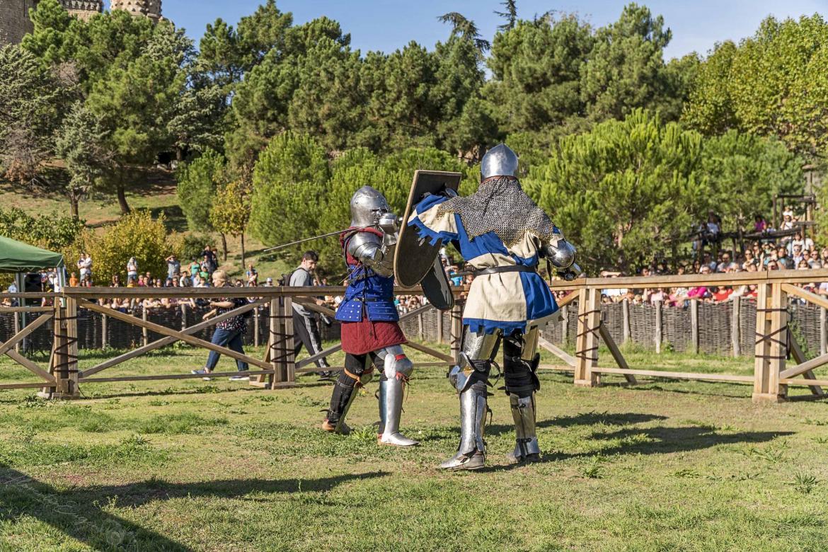 Combate medieval en Manzanares El Real.