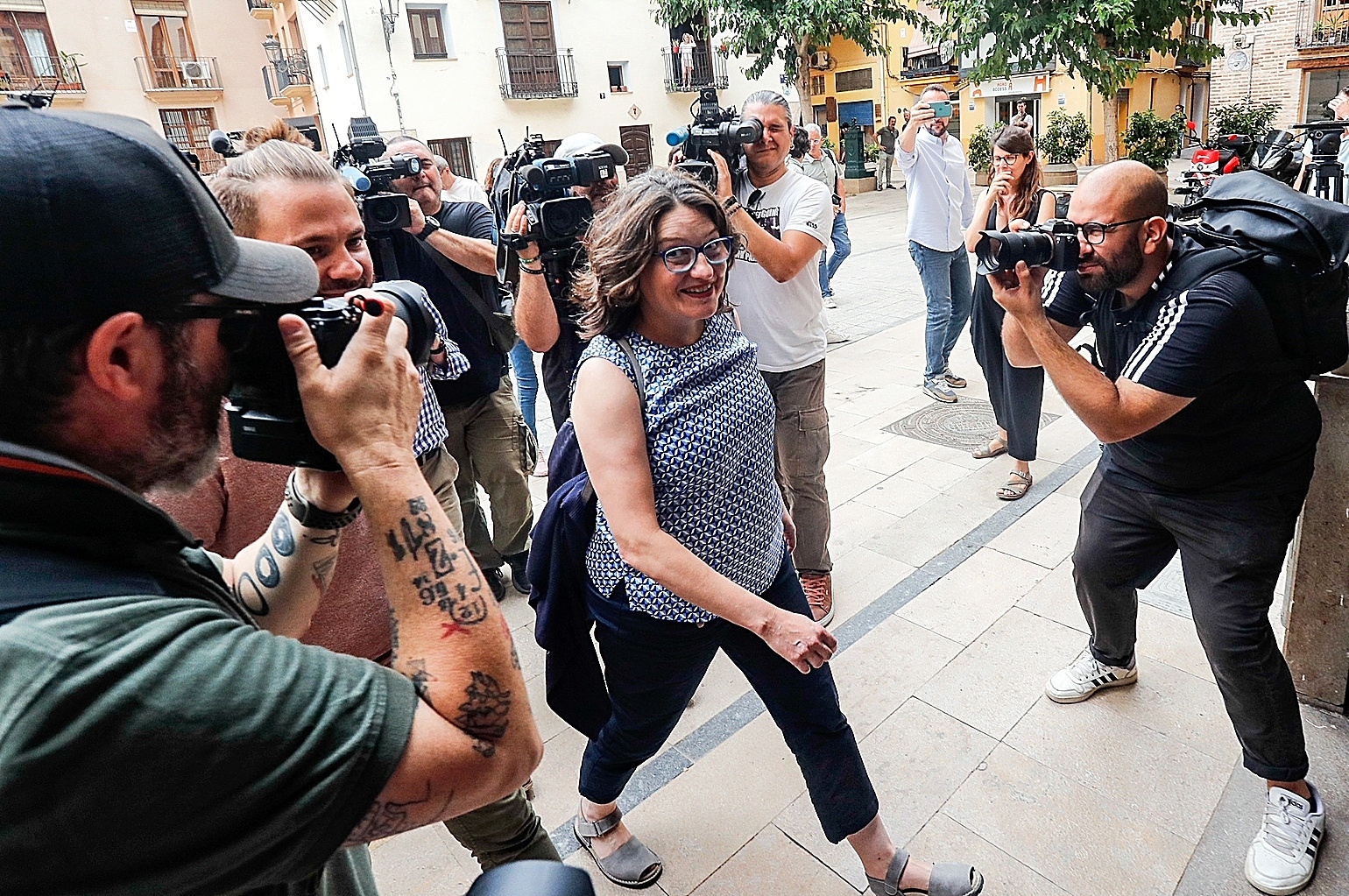 La ex vicepresidenta Mnica Oltra, el da de su dimisin, en Valencia.