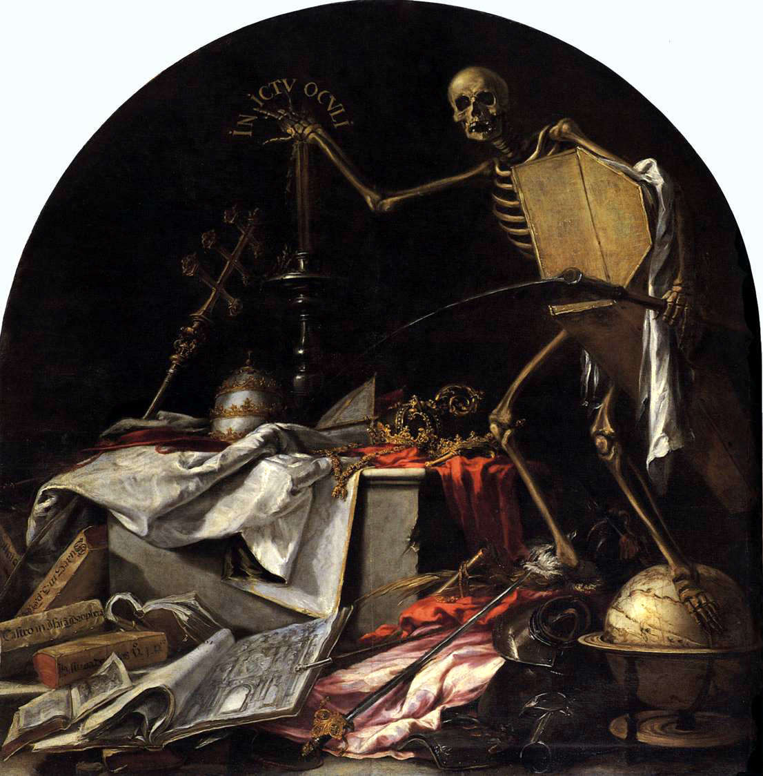 Detalle de la pintura 'In Ictu Oculli' de Juan de Valdés Leal