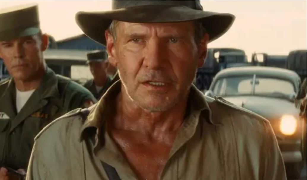 Harrison Ford en Indiana Jones y la Calavera de Cristal.