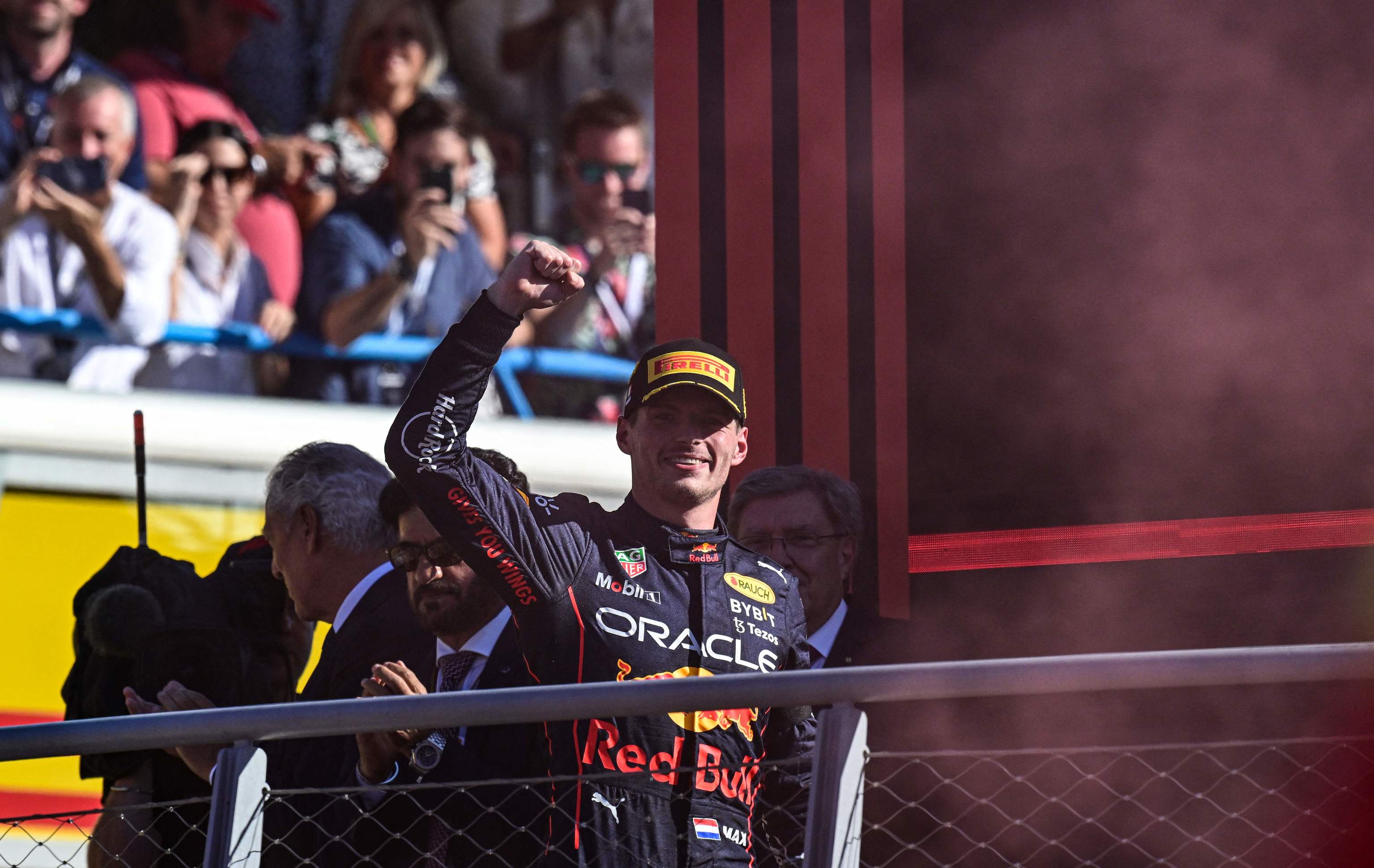 Max Verstappen, tras ganar la carrera de este domingo en Monza.