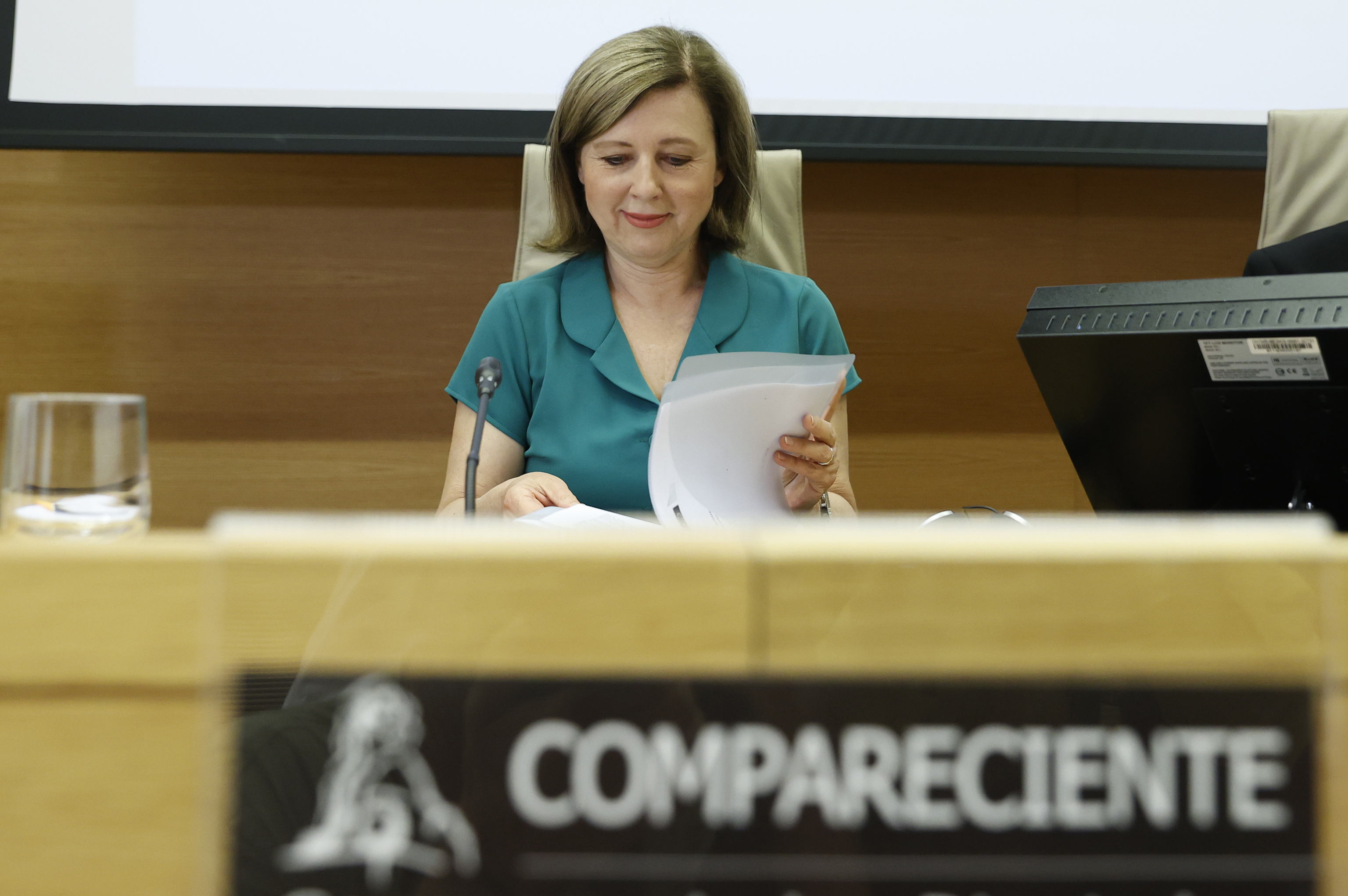 Vera Jourov, vicepresidenta de la Comisin Europea, en un comparecencia en el Congreso el pasado junio.