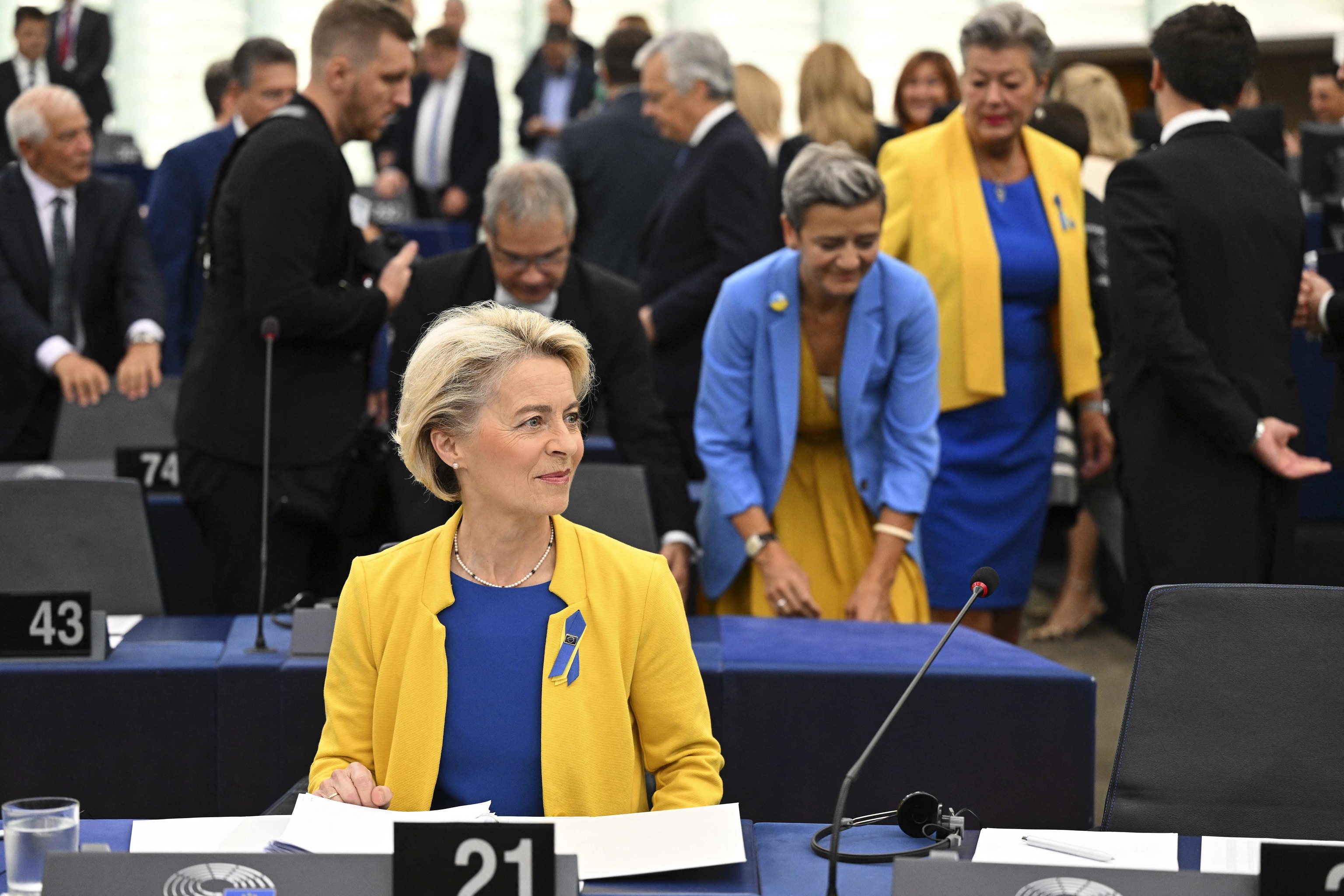 La presidenta de la comisión Europea, Ursula Von der Leyen