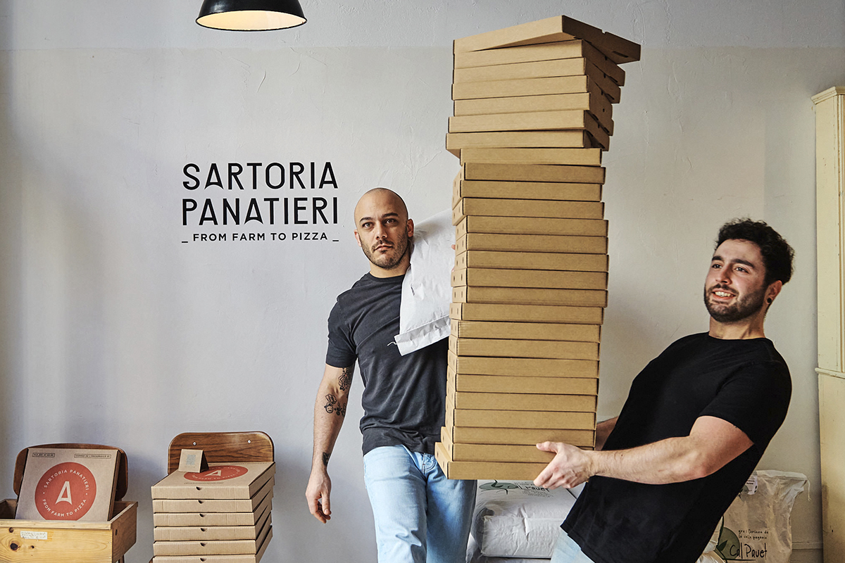 Rafa Panatieri y Jorge Sastre, socios de la pizzería Sartoria Panatieri,