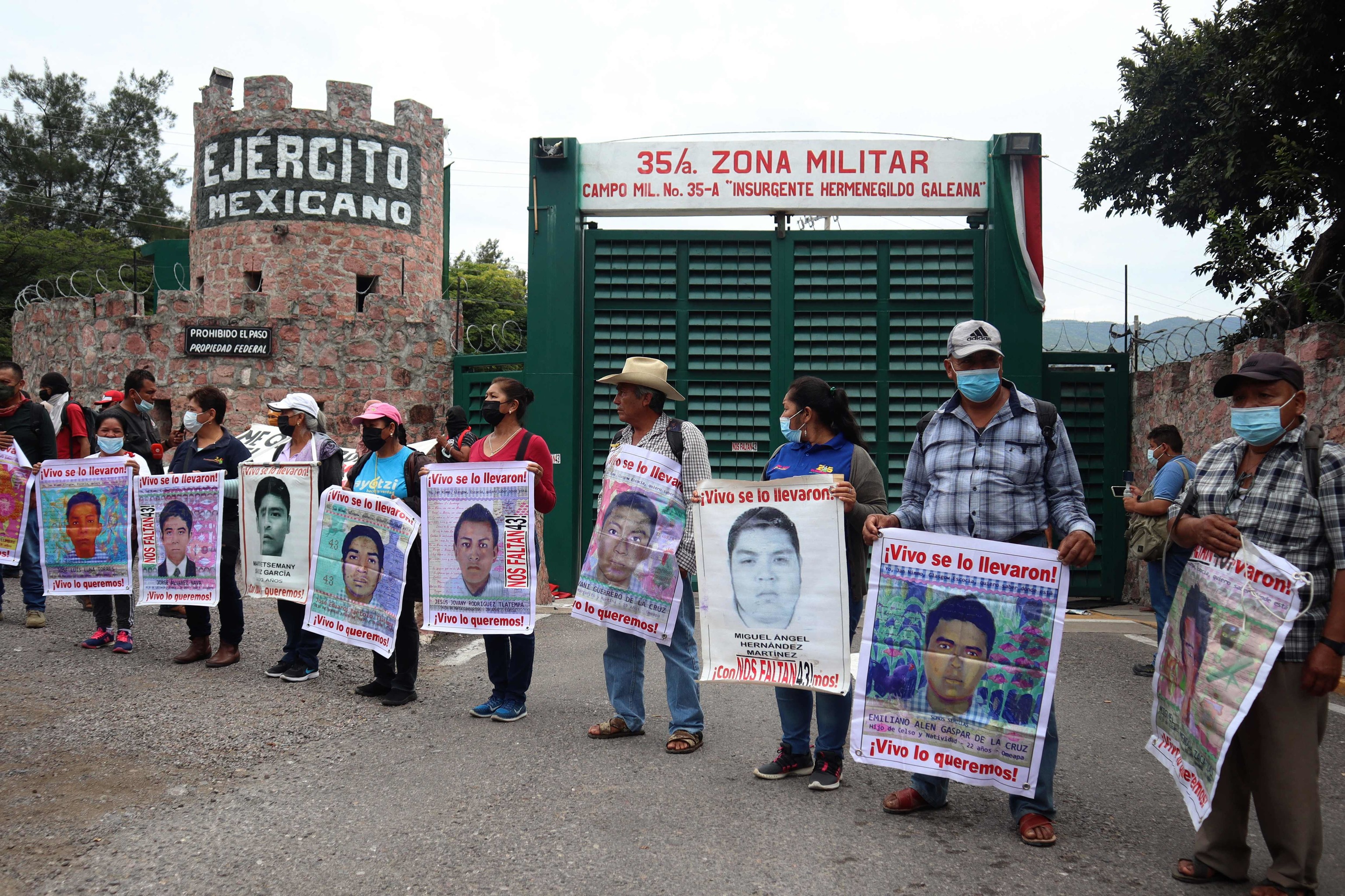 Protesta por la desaparicin de los 43 estudiantes de Iguala.