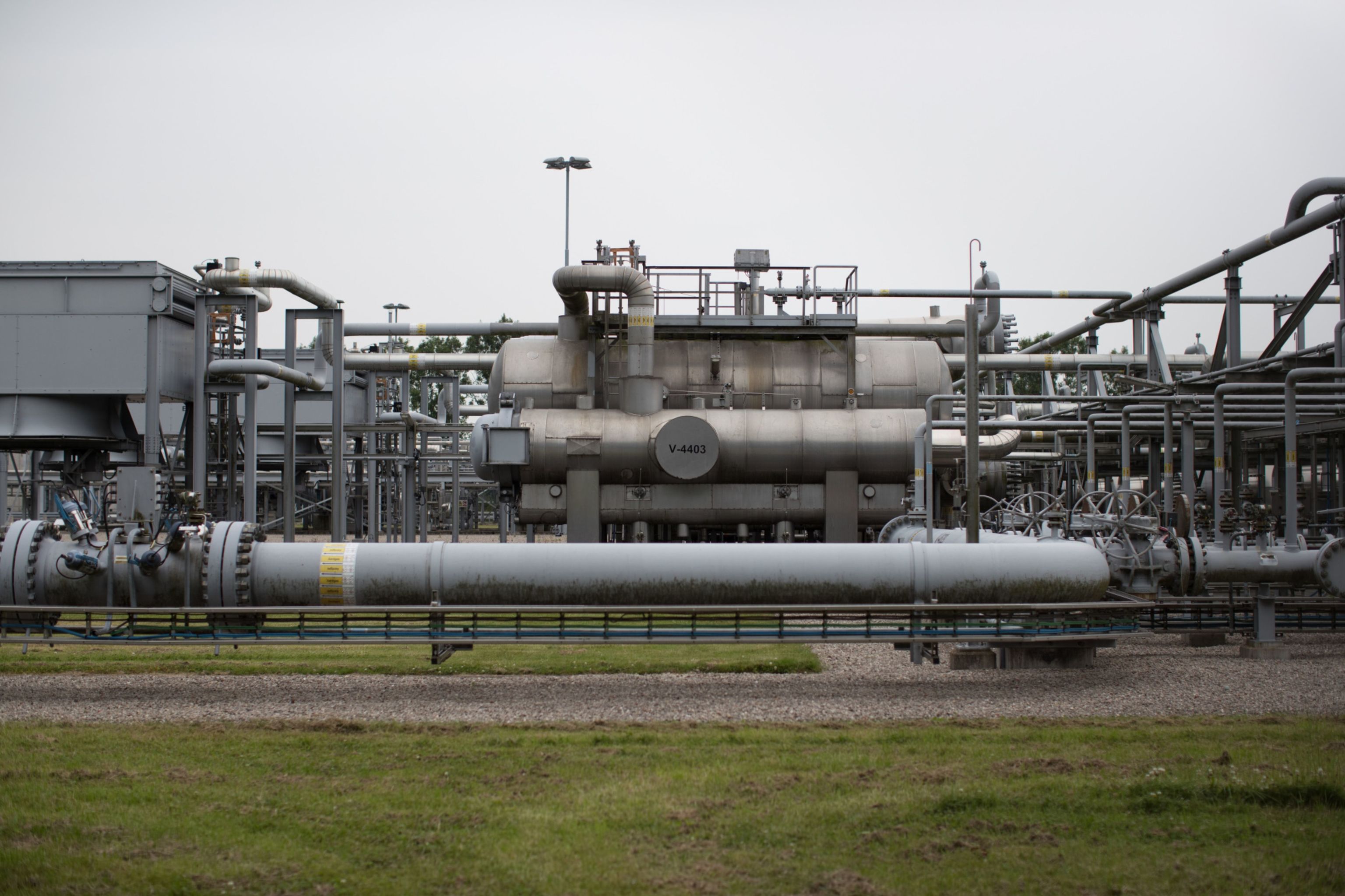 Explotación de gas en Groningen, Holanda.