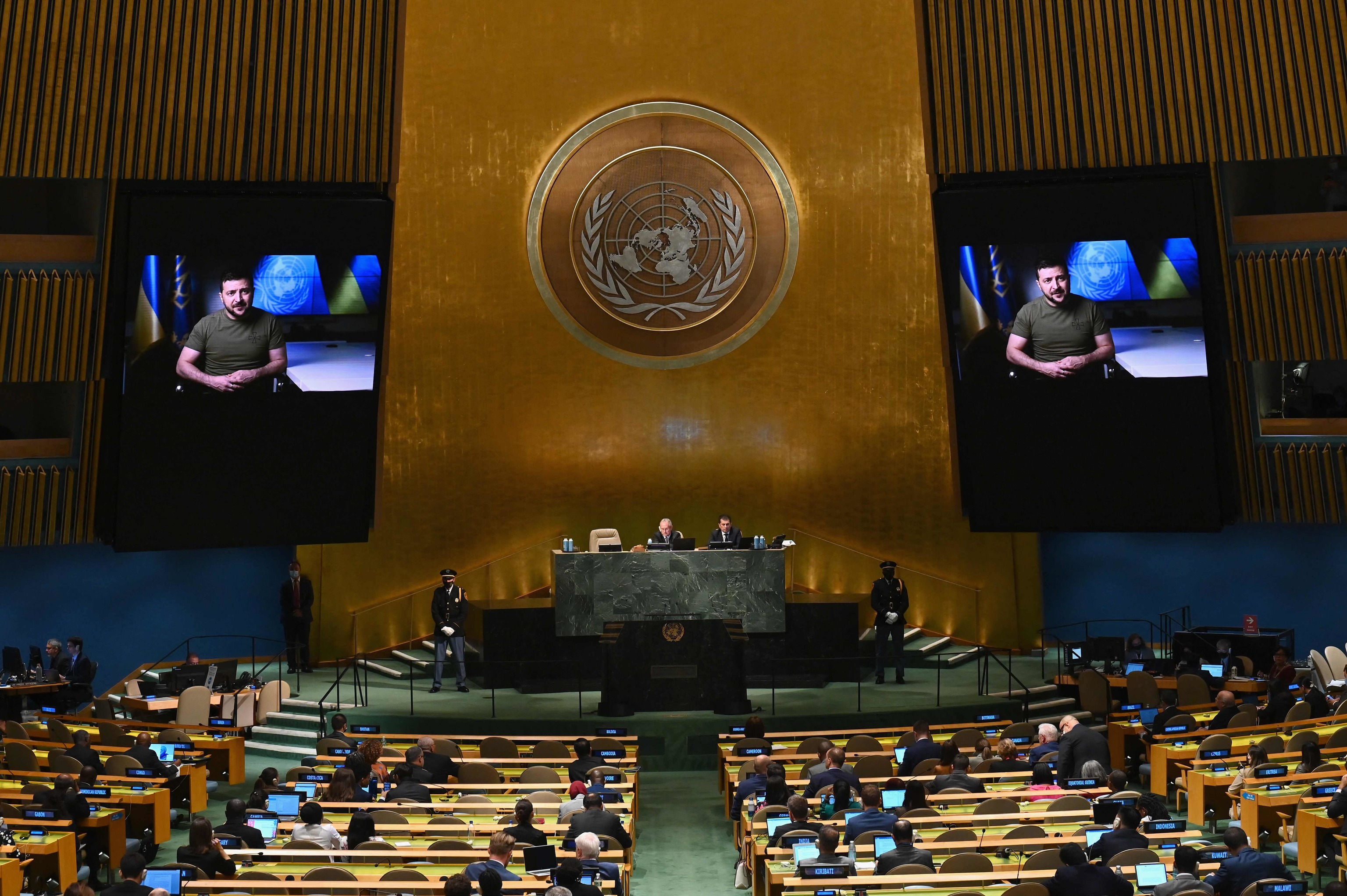 Zelenski ante la ONU: «Se ha cometido un crimen contra Ucrania y exigimos un castigo»