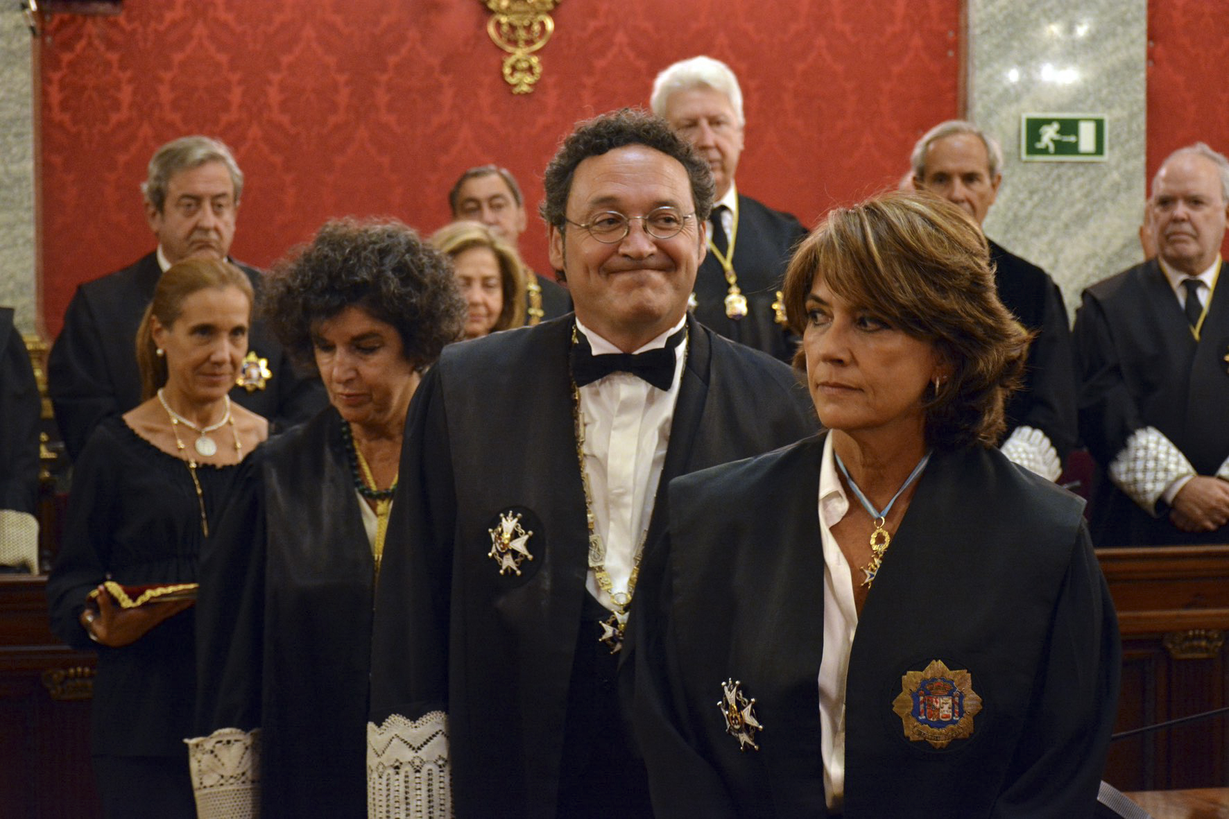 El fiscal general del Estado, Álvaro García Ortiz, junto a su predecesora Dolores Delgado.