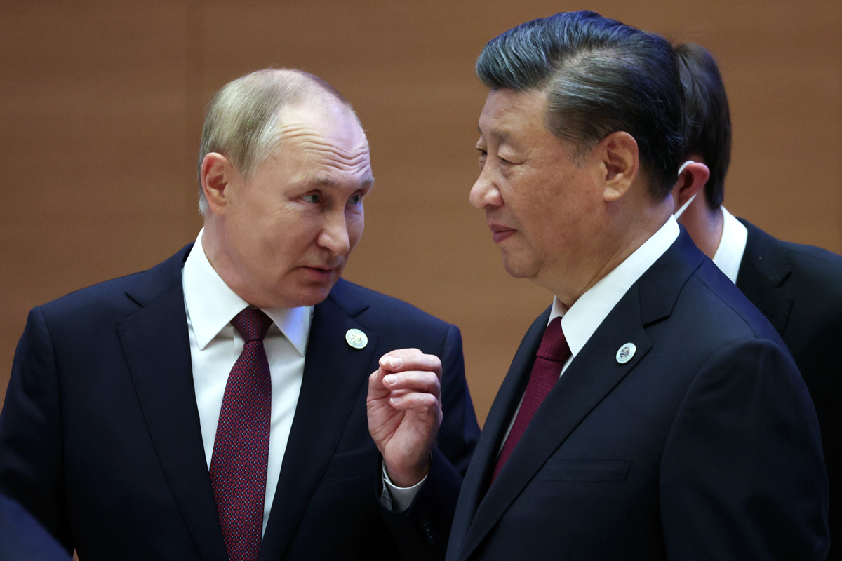 Vladimir Putin y Xi Jinping en la cumbre de Samarcanda.