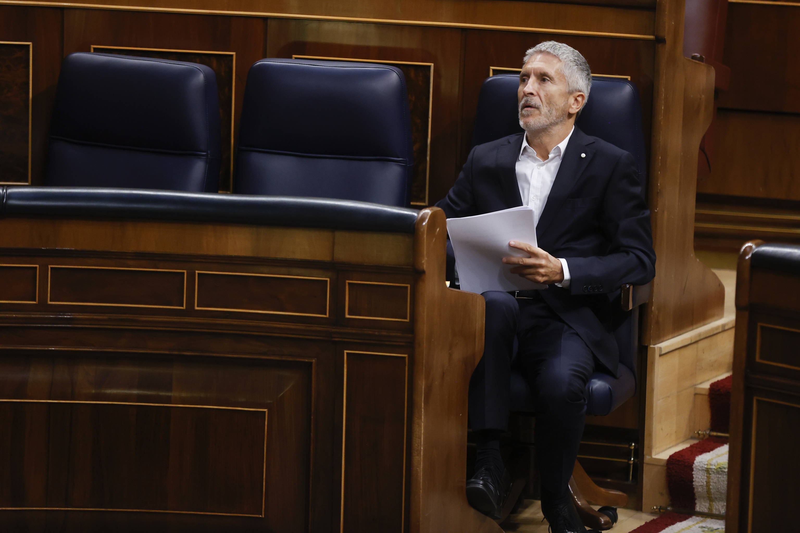 El ministro del Interior, Fernando Grande-Marlaska, el miércoles en el Congreso.