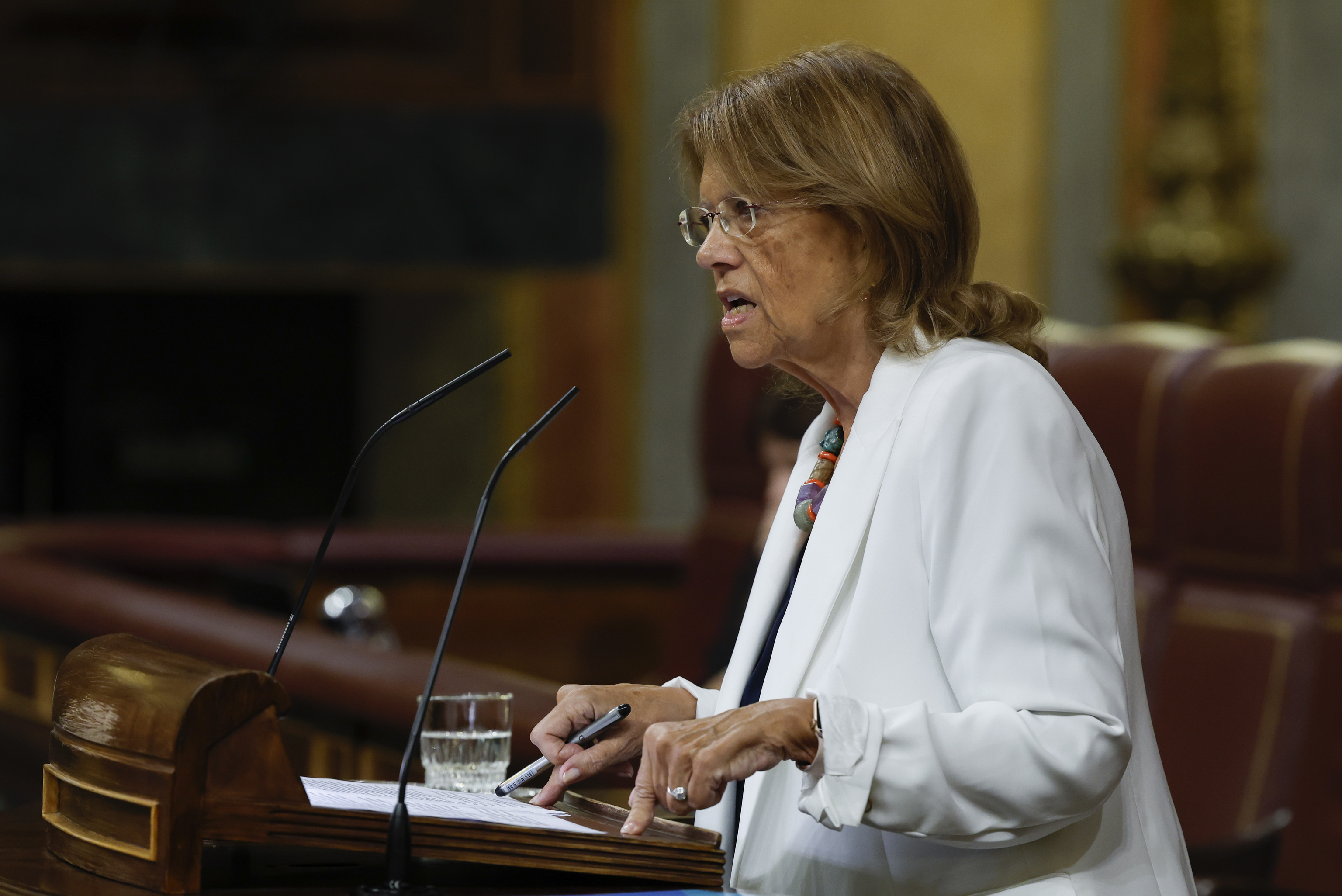 La diputada del PP, Elvira Rodríguez, esta semana en el Congreso.