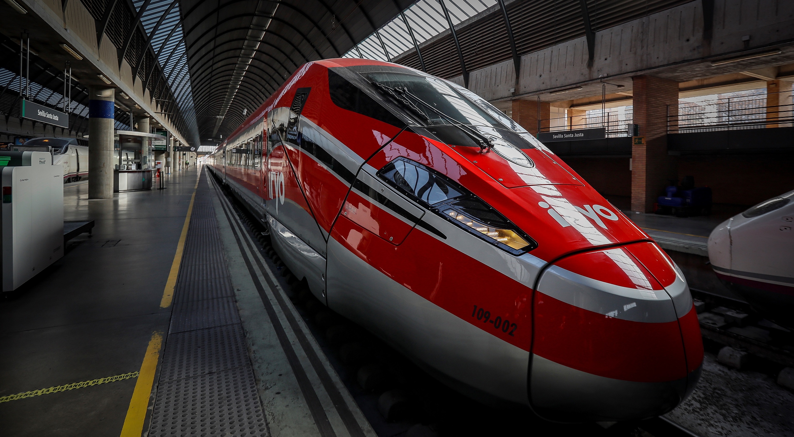 Presentación del tren de alta velocidad Iryo en Sevilla el pasado mes de febrero